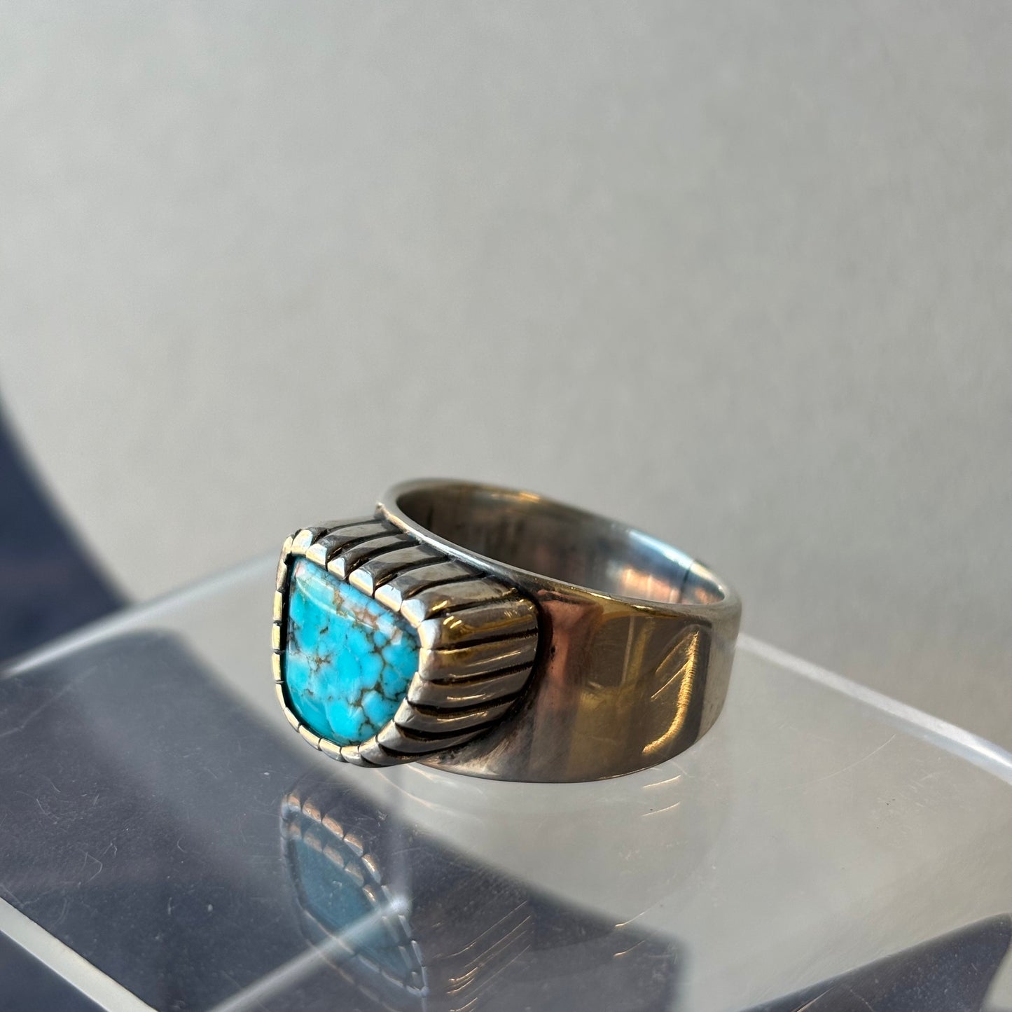 Galili Ellis, Castellated Bezel Turquoise Ring