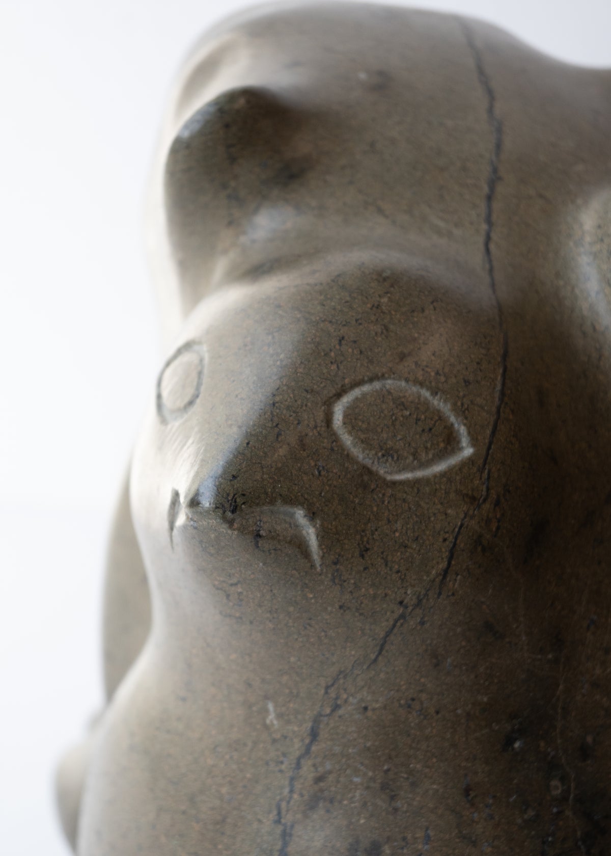 Bear, Cub and Bird, Once-known Inuit Artist (Inuit, Kinngait)-7