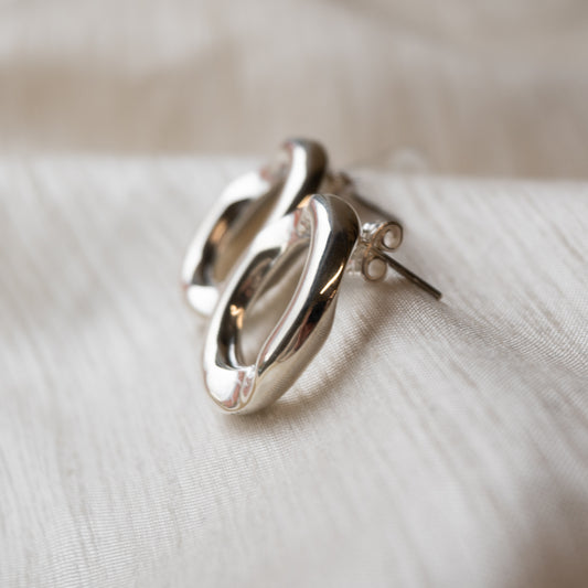 Alexandra Temple, Link Silver Earrings