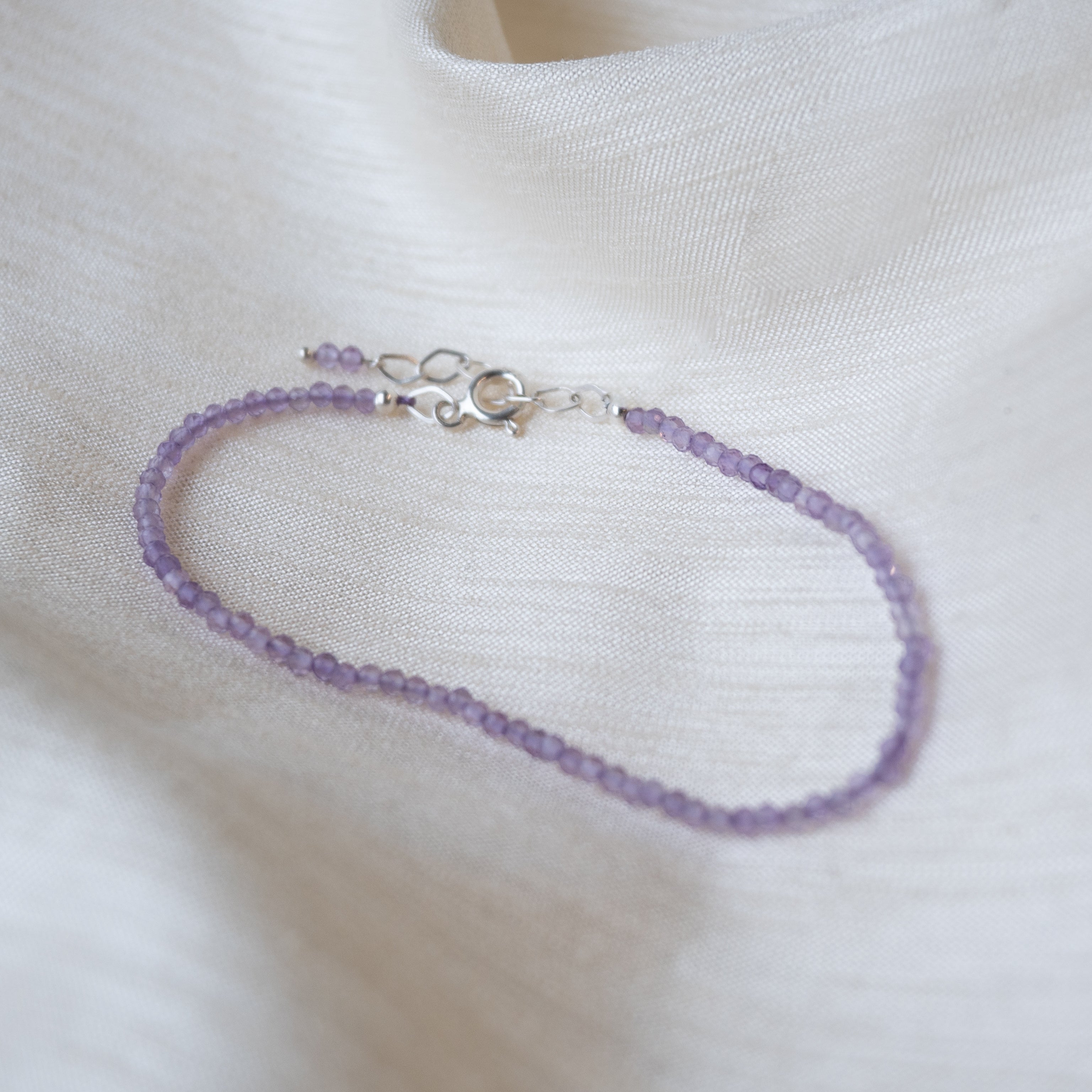 Alexandra Temple, Amethyst Silver Bracelet