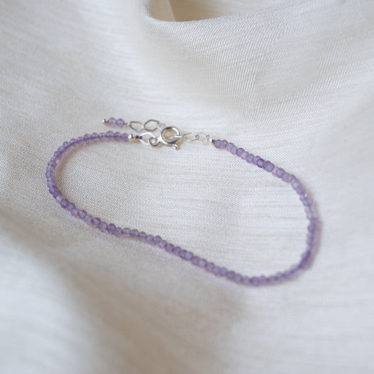 Alexandra Temple, Amethyst Silver Bracelet