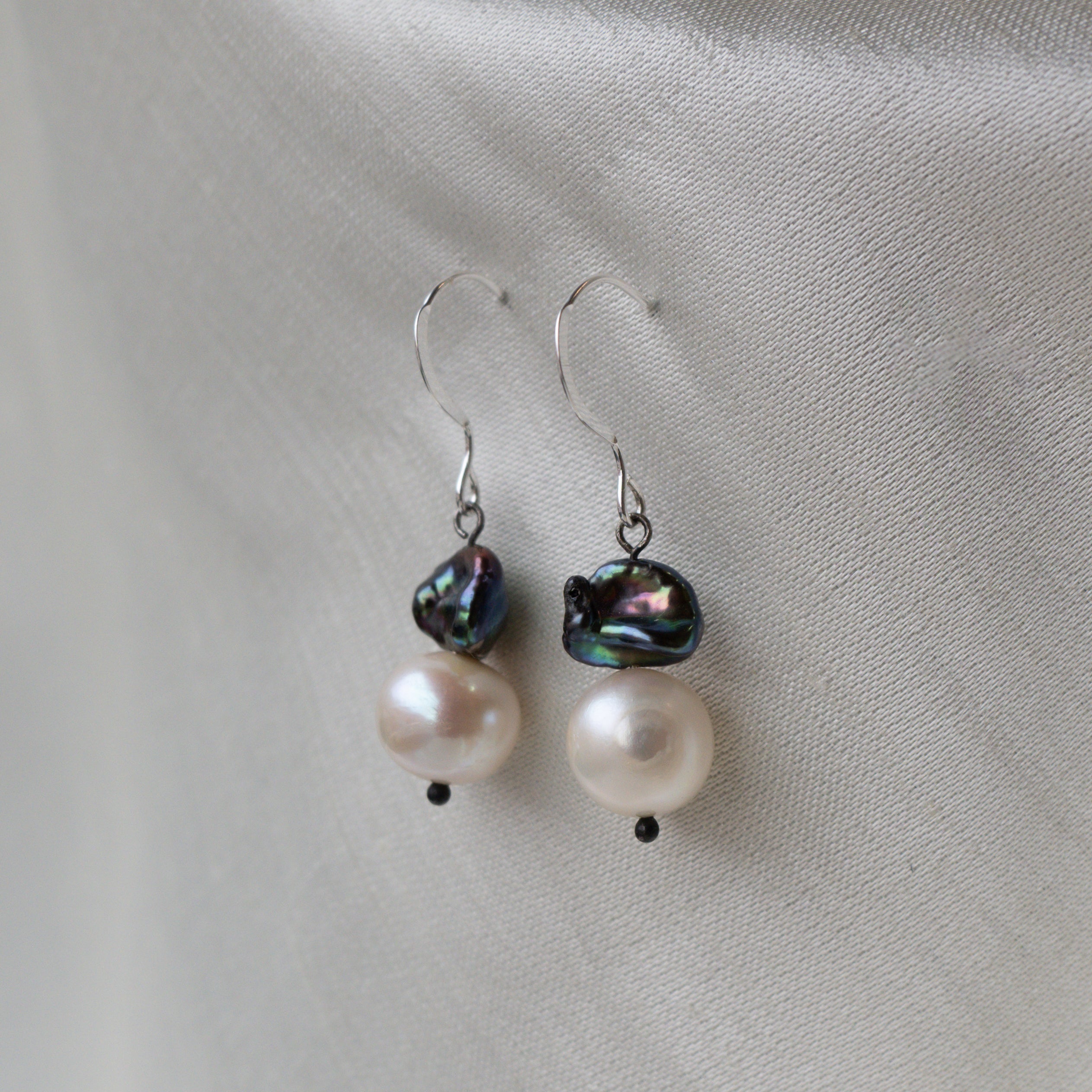 Brenda Wong, Pearl Cap Earrings