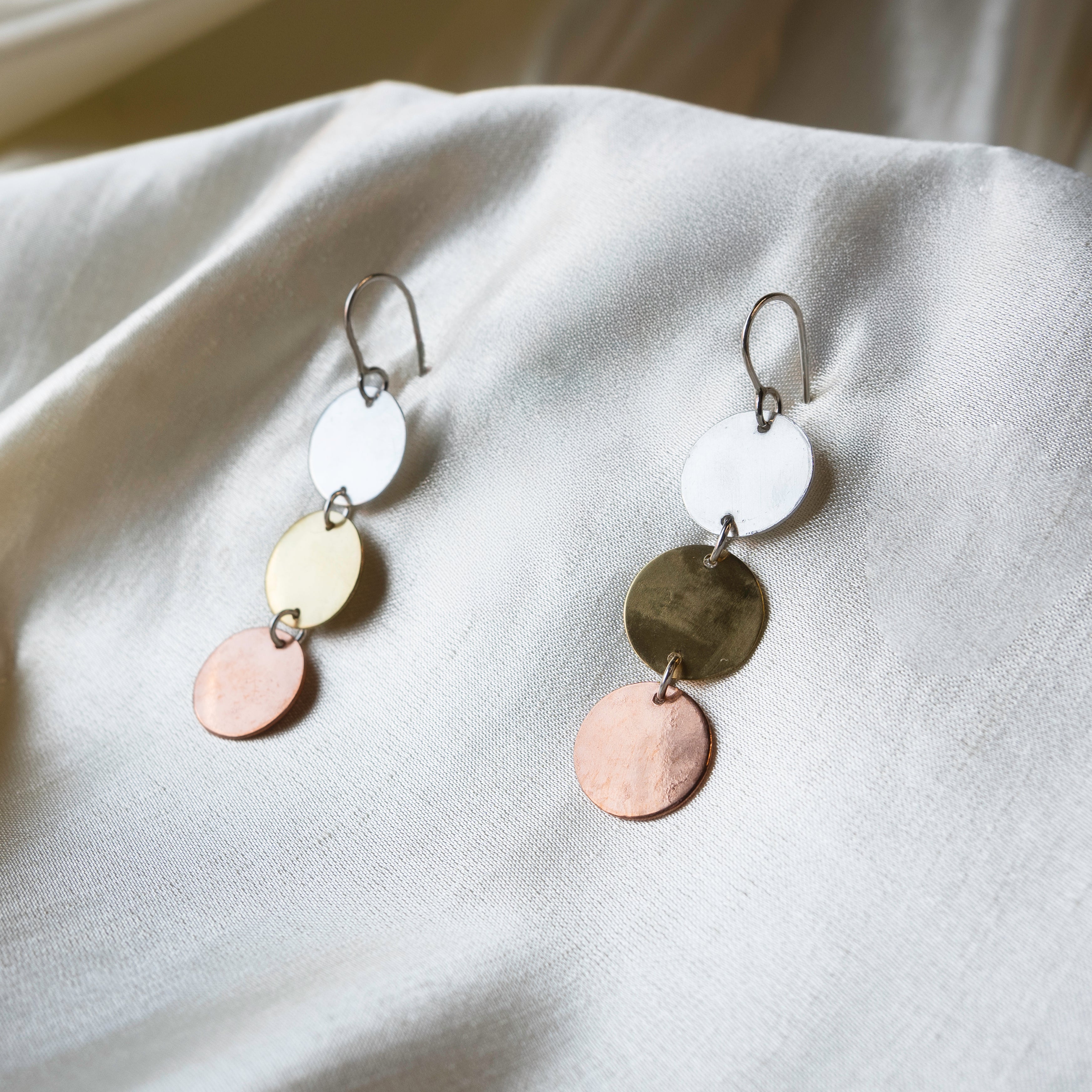 Galili Ellis, Mixed Metal Dangle Earrings