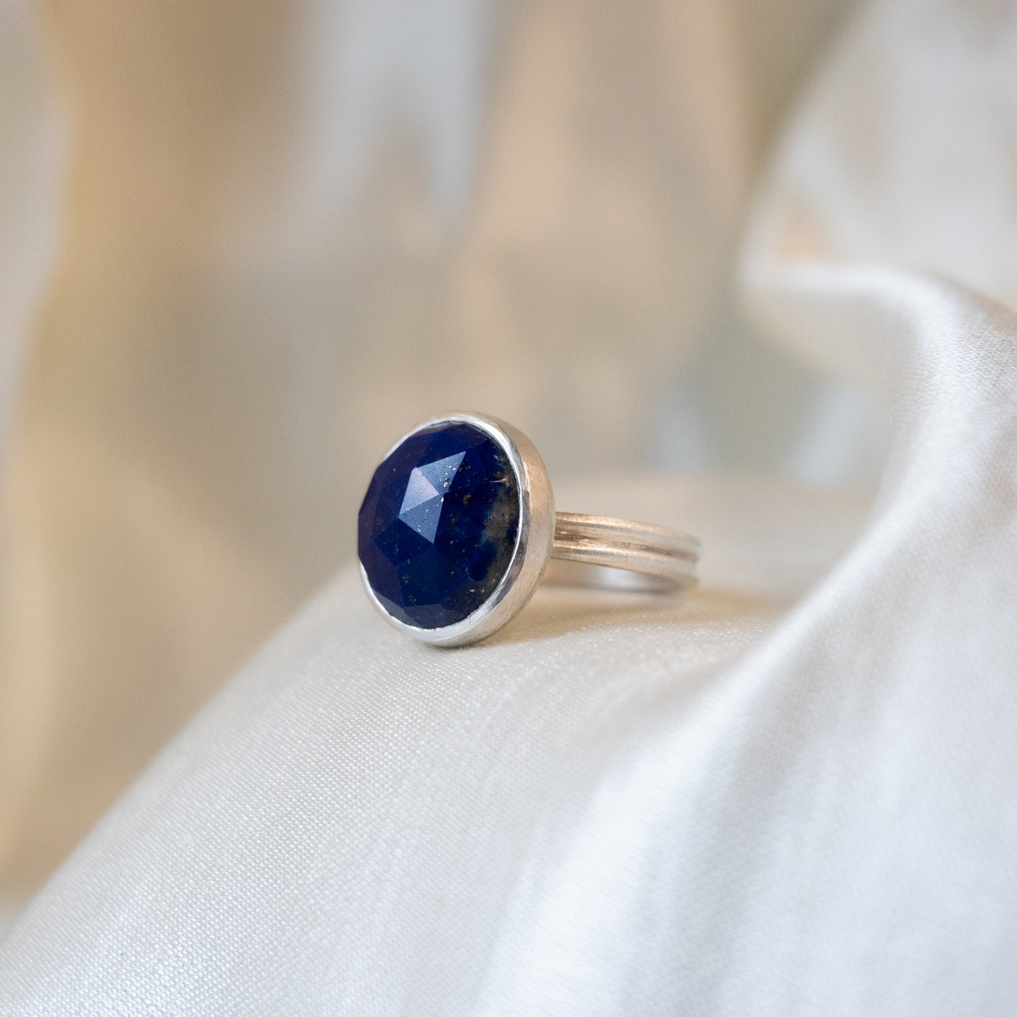 Andrea Mueller, Rose Cut Lapis Lazuli Ring