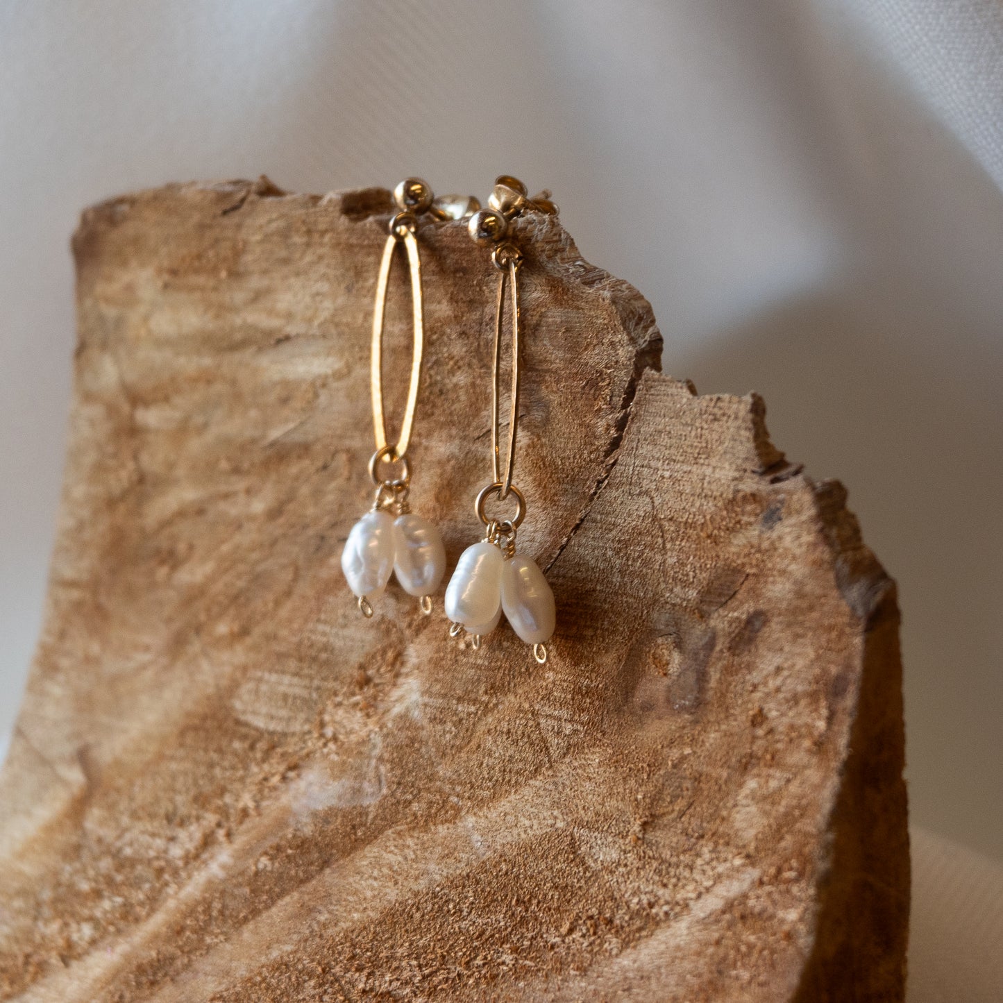 Brenda Wong, Seed Pearl Bouquet Earrings