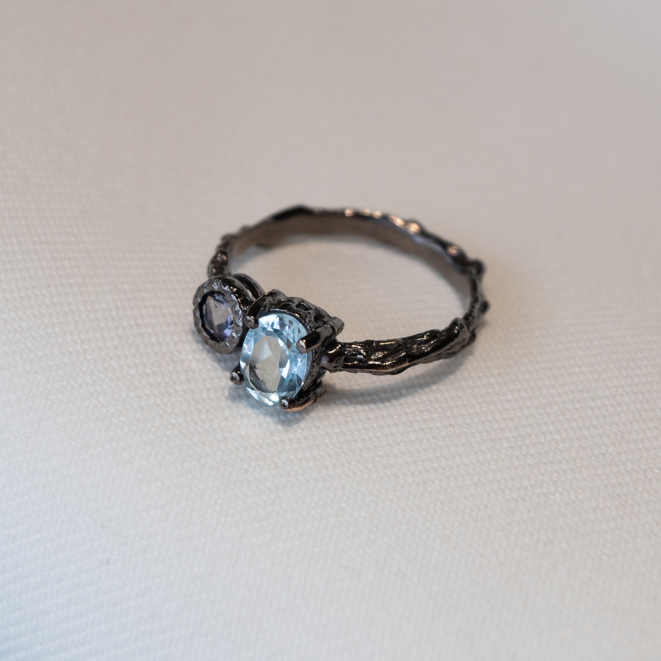 Out Designs, Amethyst and Topaz Ring