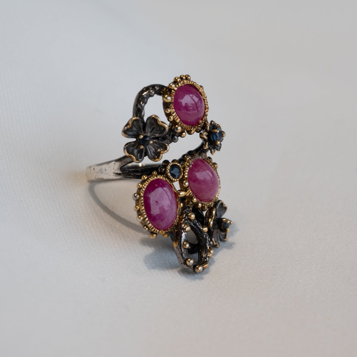 Out Designs, Floral Ruby Ring