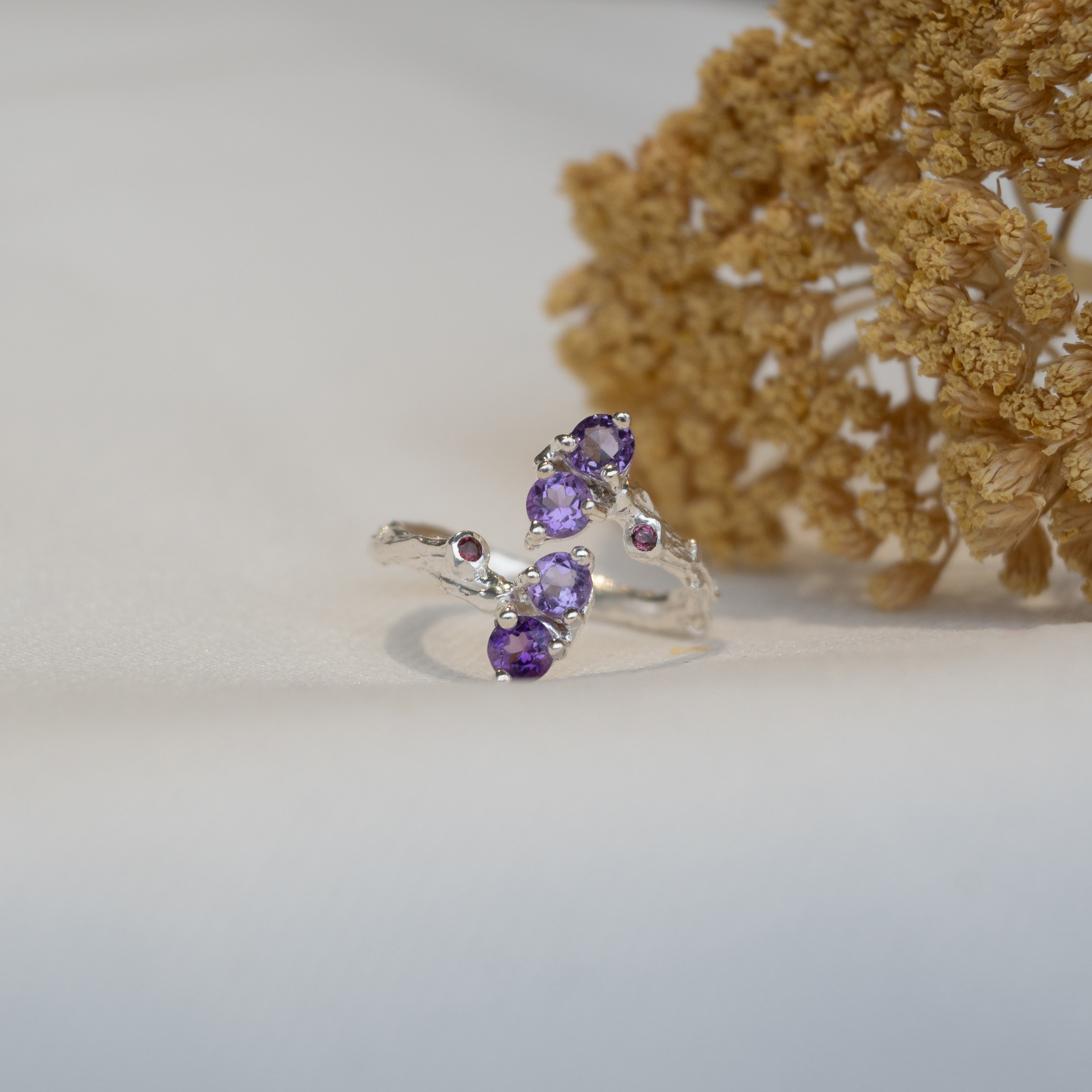 Out Designs, Stacked Amethyst Ring