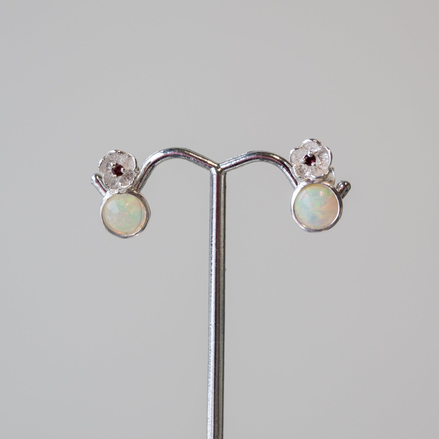 Out Designs, Opal Flower Earrings