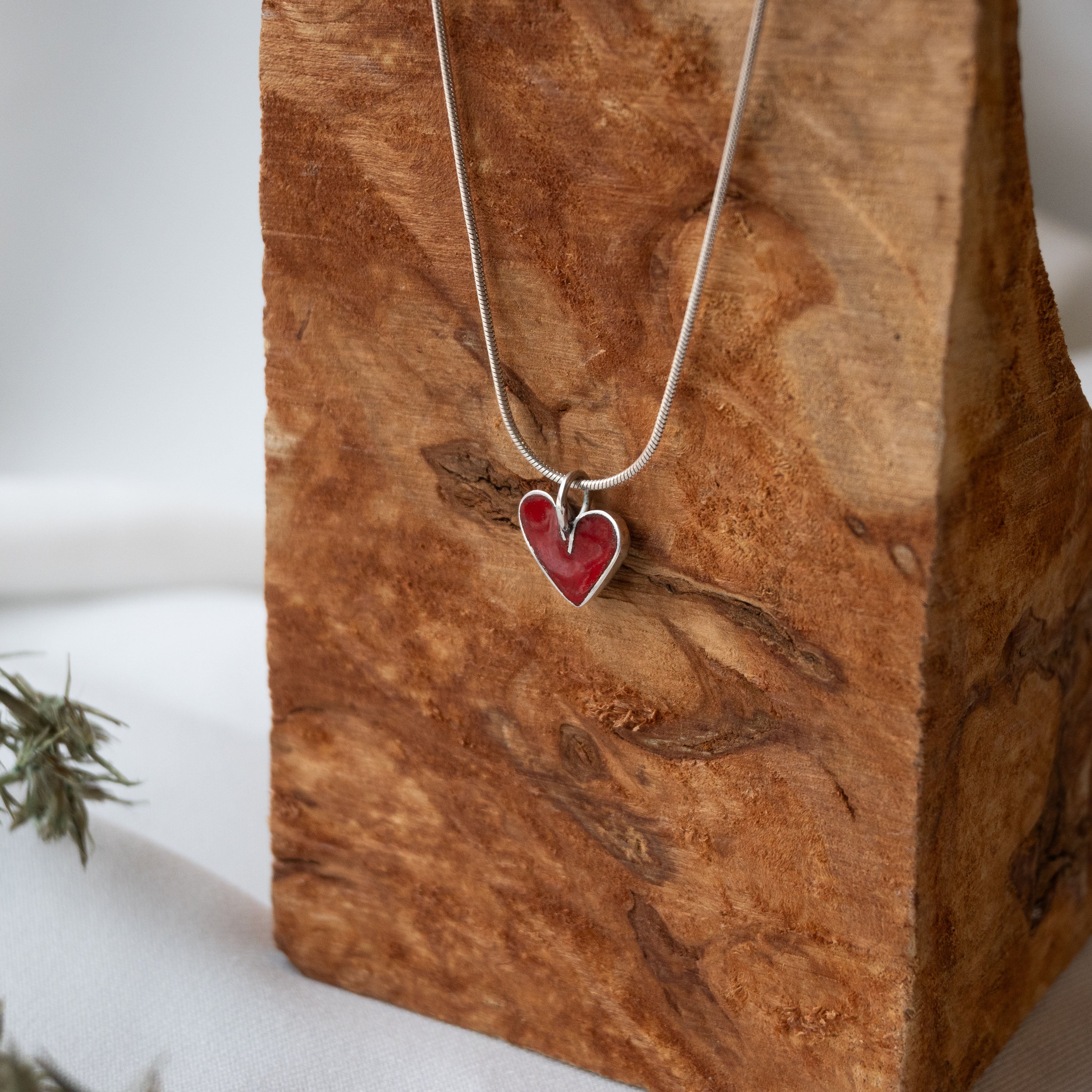 Galili Ellis, Red Heart Necklace-1