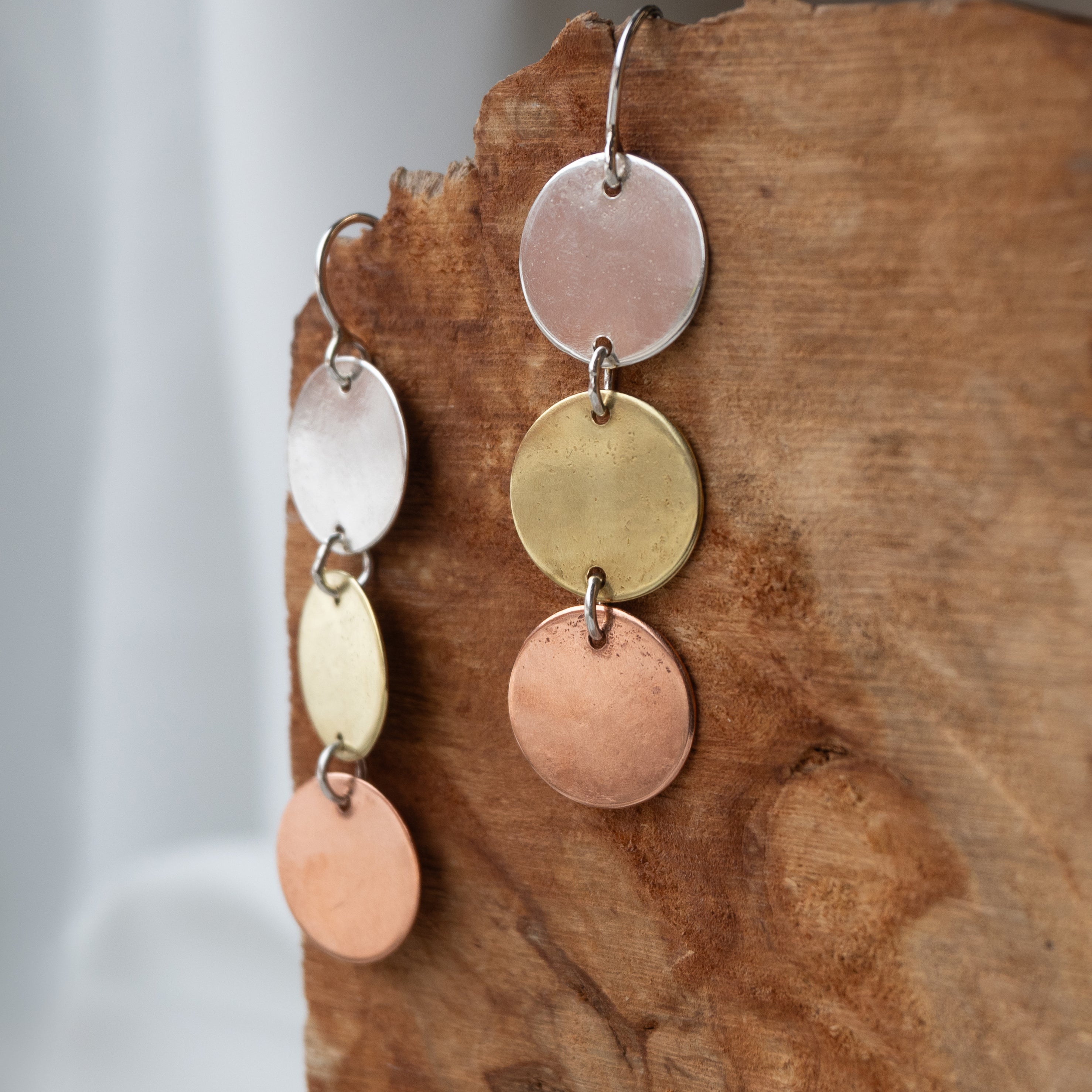 Galili Ellis, Mixed Metal Dangle Earrings