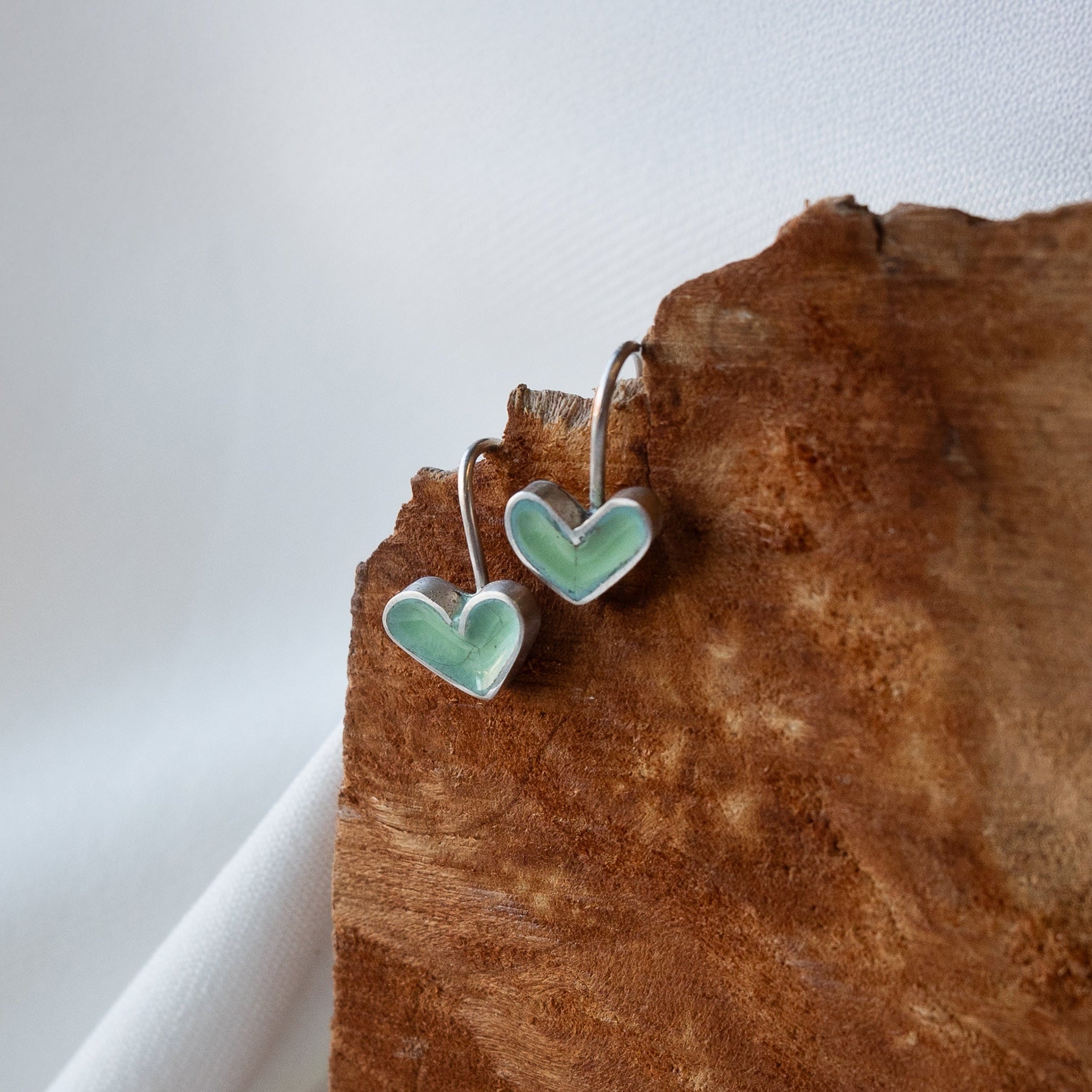 Galili Ellis, Enamel Heart Earrings
