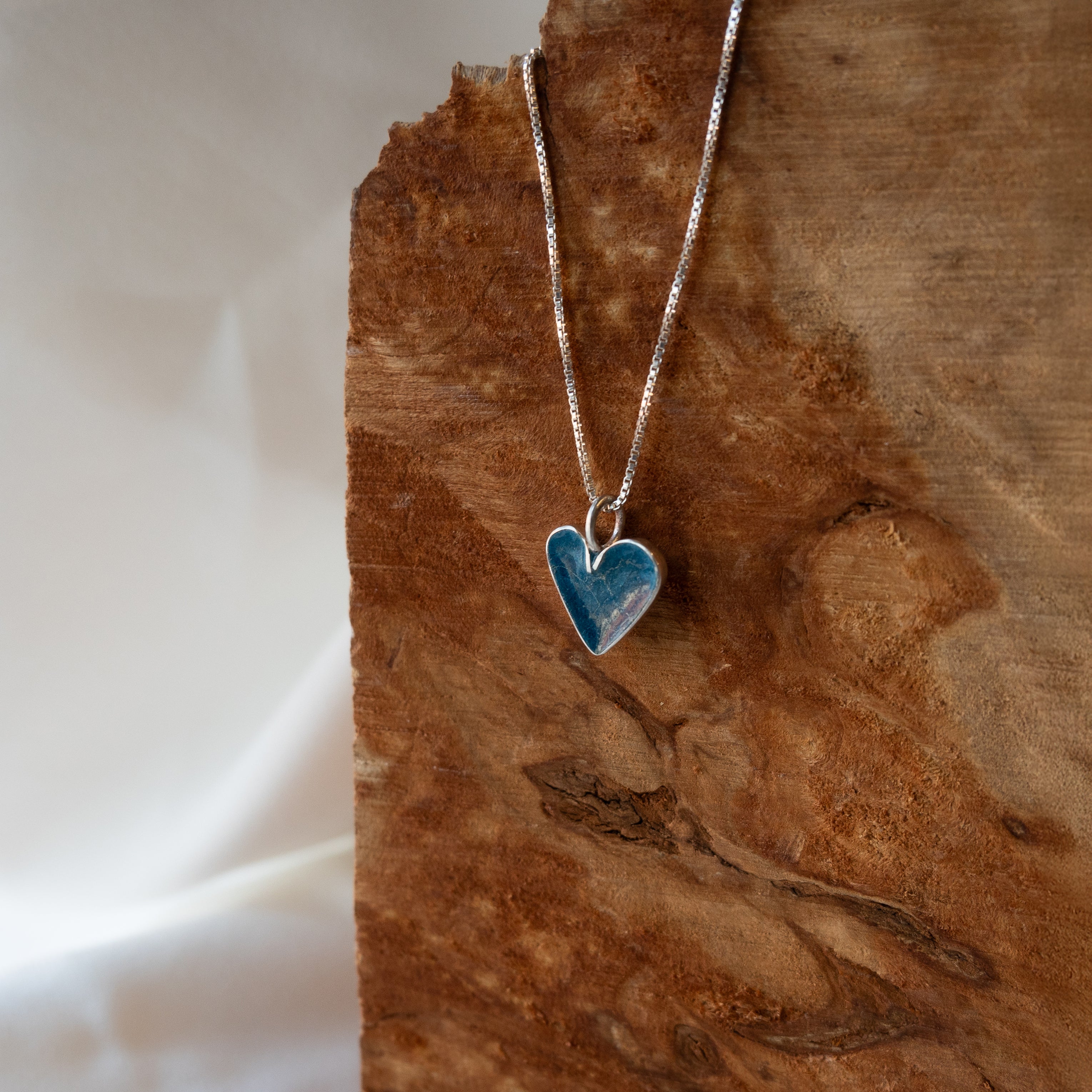 Galili Ellis, Blue Heart Necklace