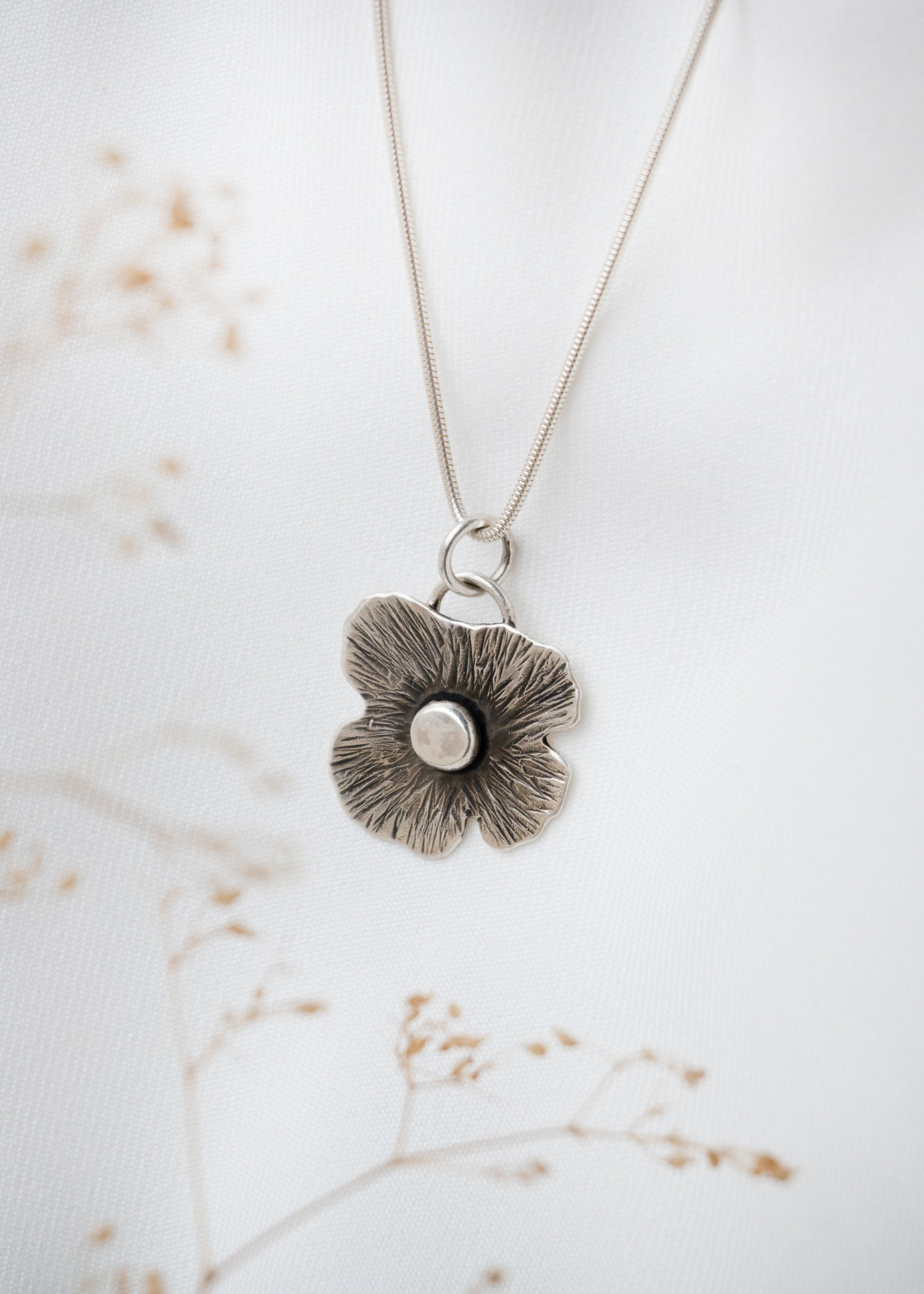 Galili Ellis, Stylized Poppy Necklace-1