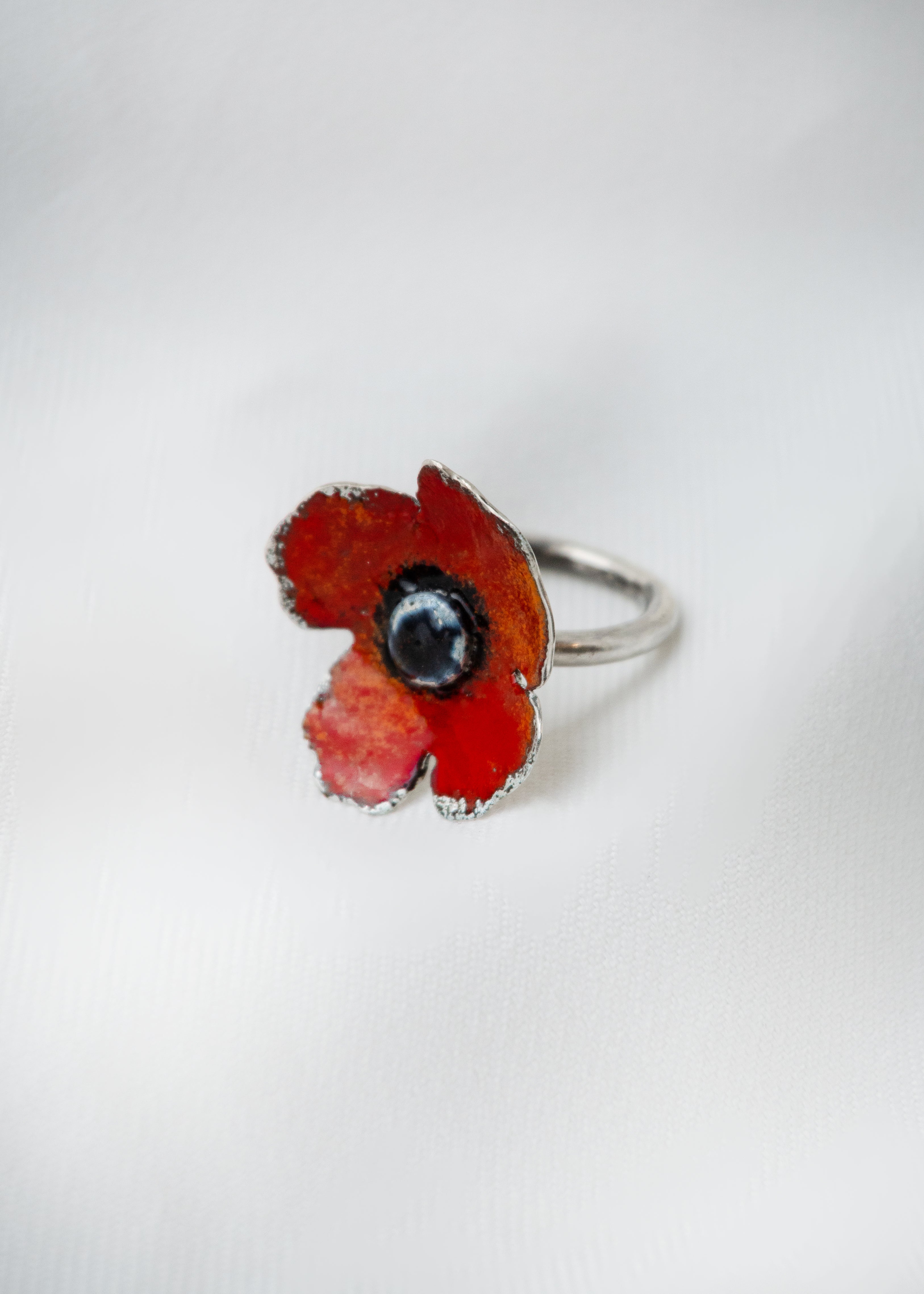 Galili Ellis, Enamel Poppy Ring-2