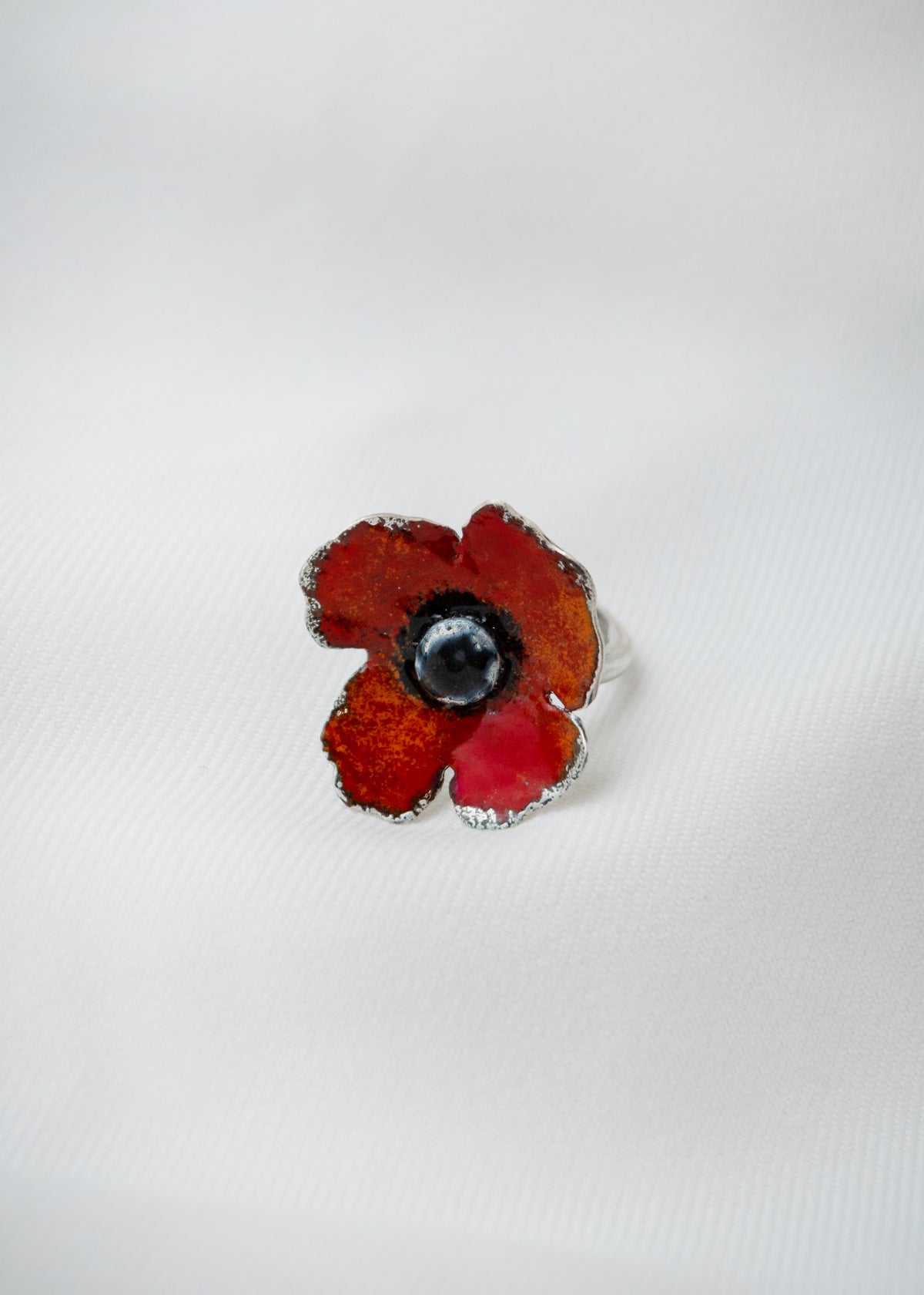 Galili Ellis, Enamel Poppy Ring-3