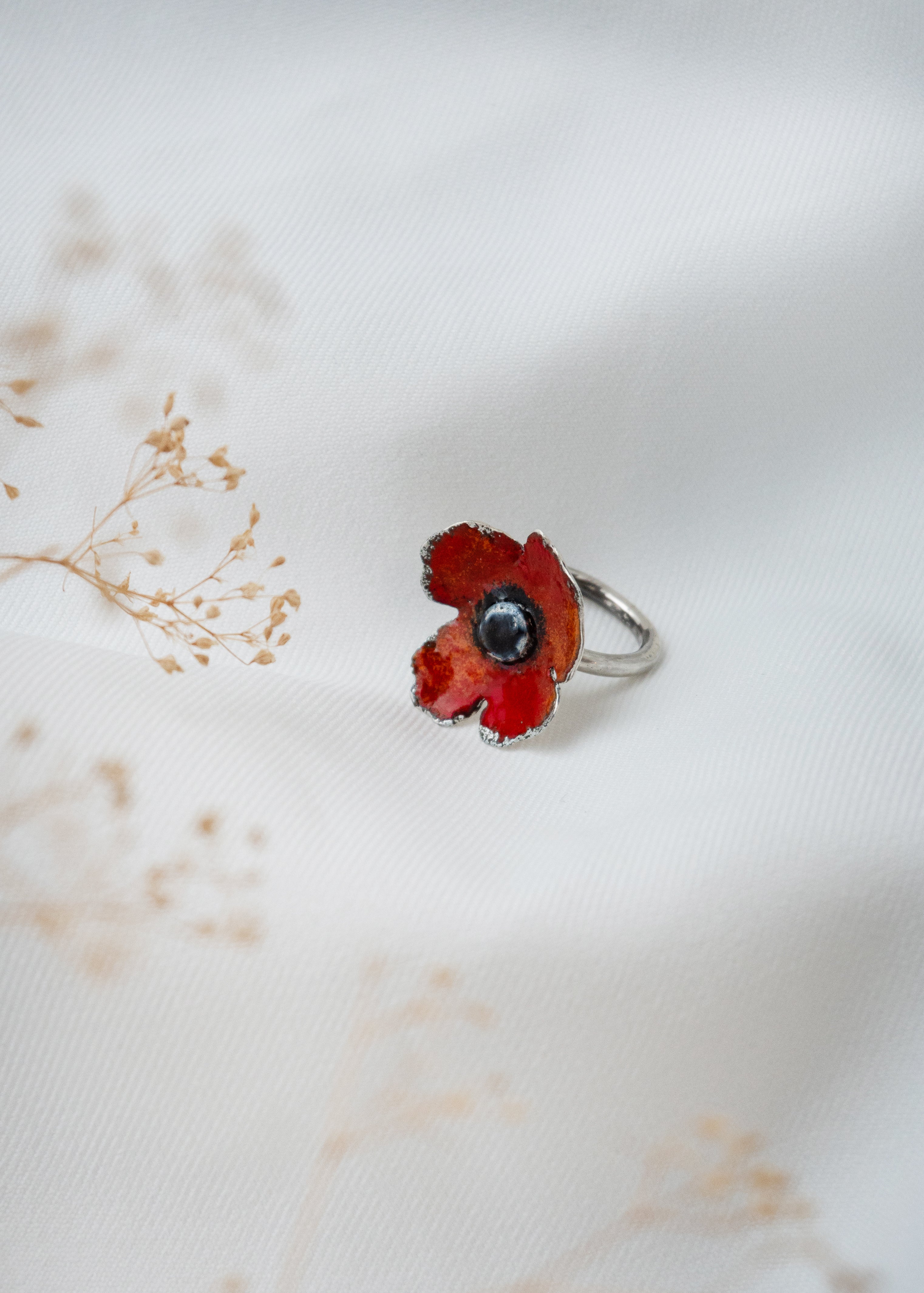 Galili Ellis, Enamel Poppy Ring-1