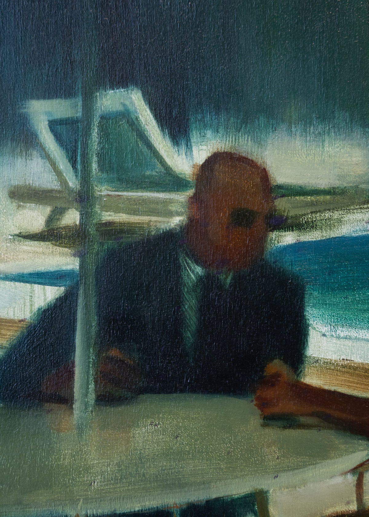 Andrew Beck, Study of a yellow parasol-4