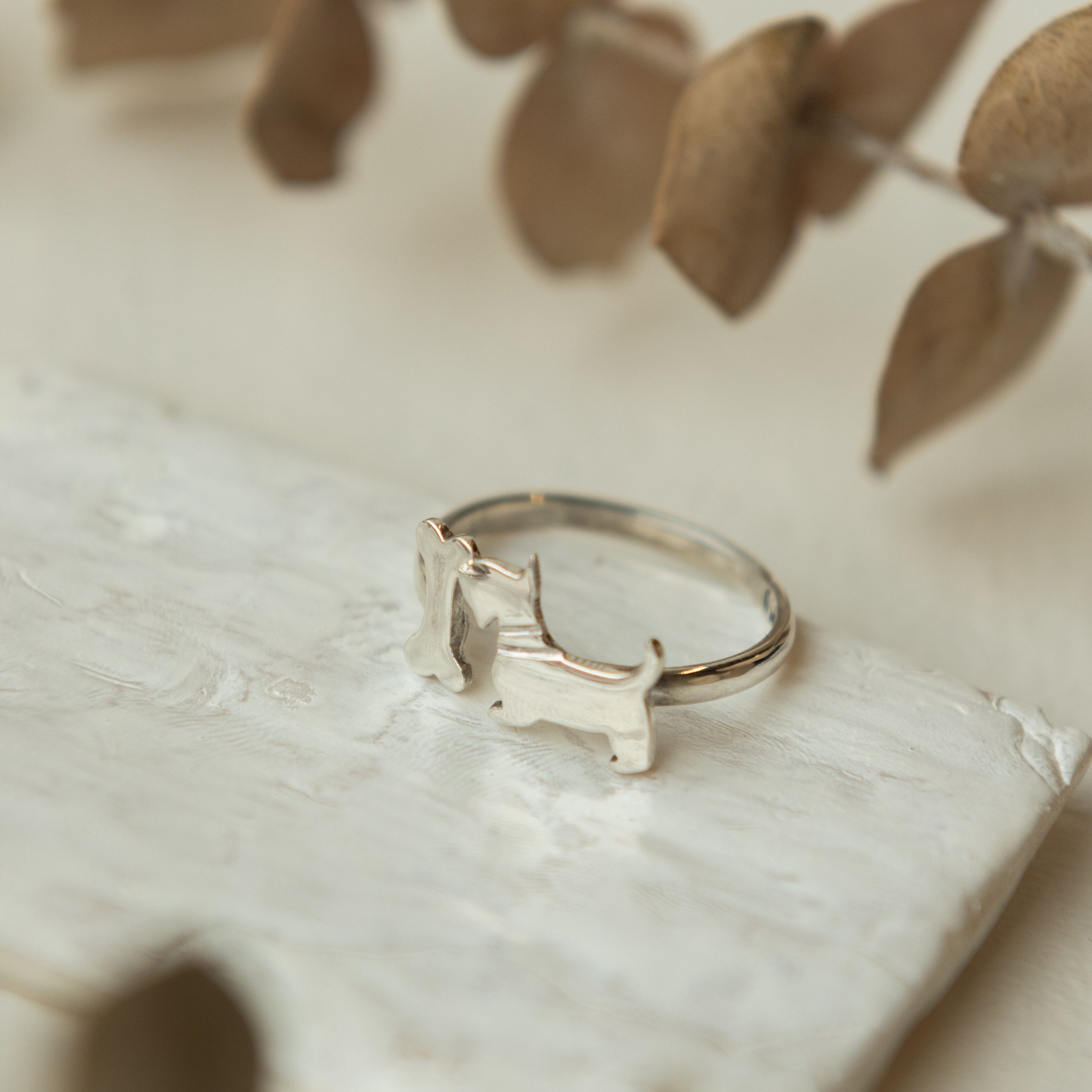 Alexandra Temple, Silver Dog Bone Ring