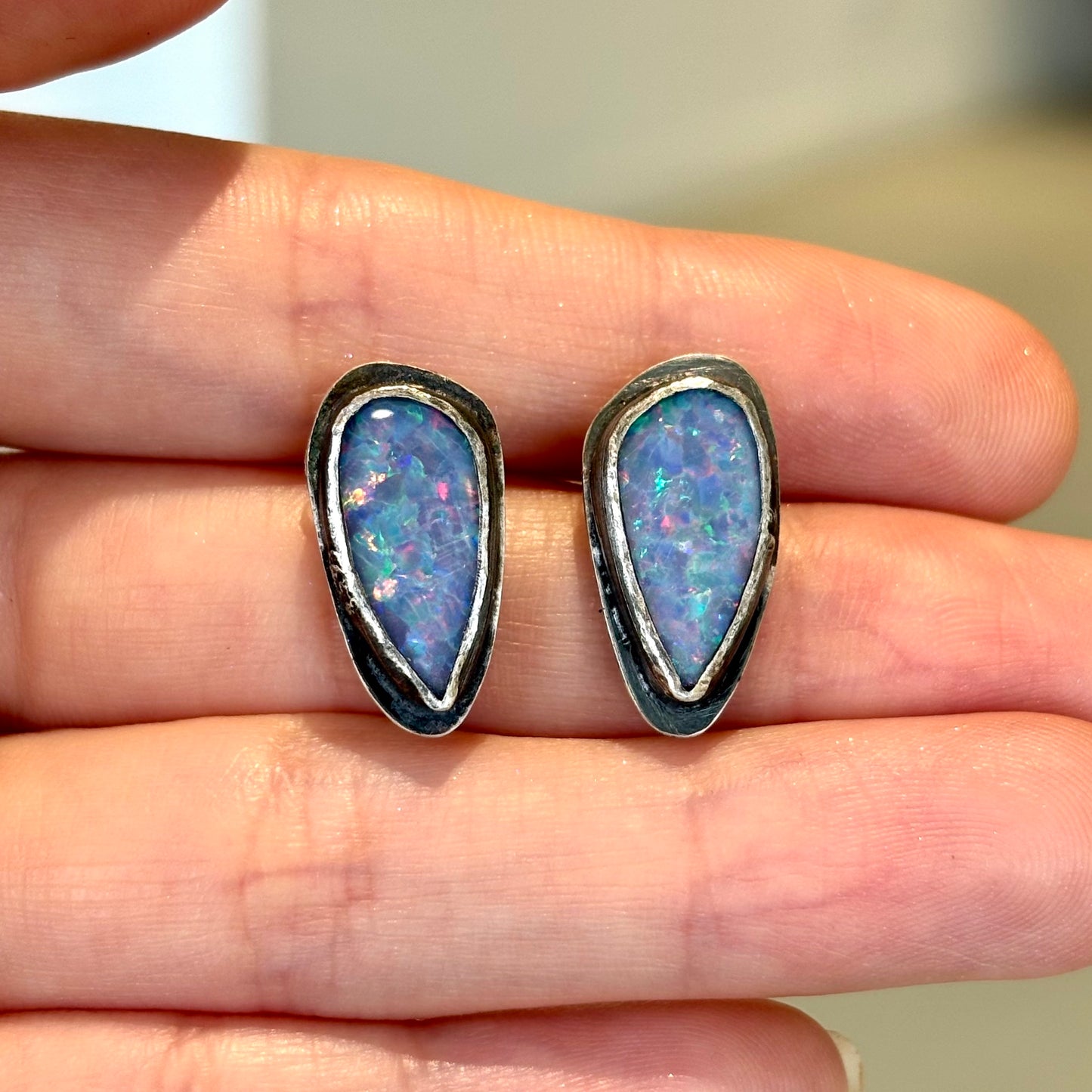 Lori Francescutti, Opal Stud Earrings II