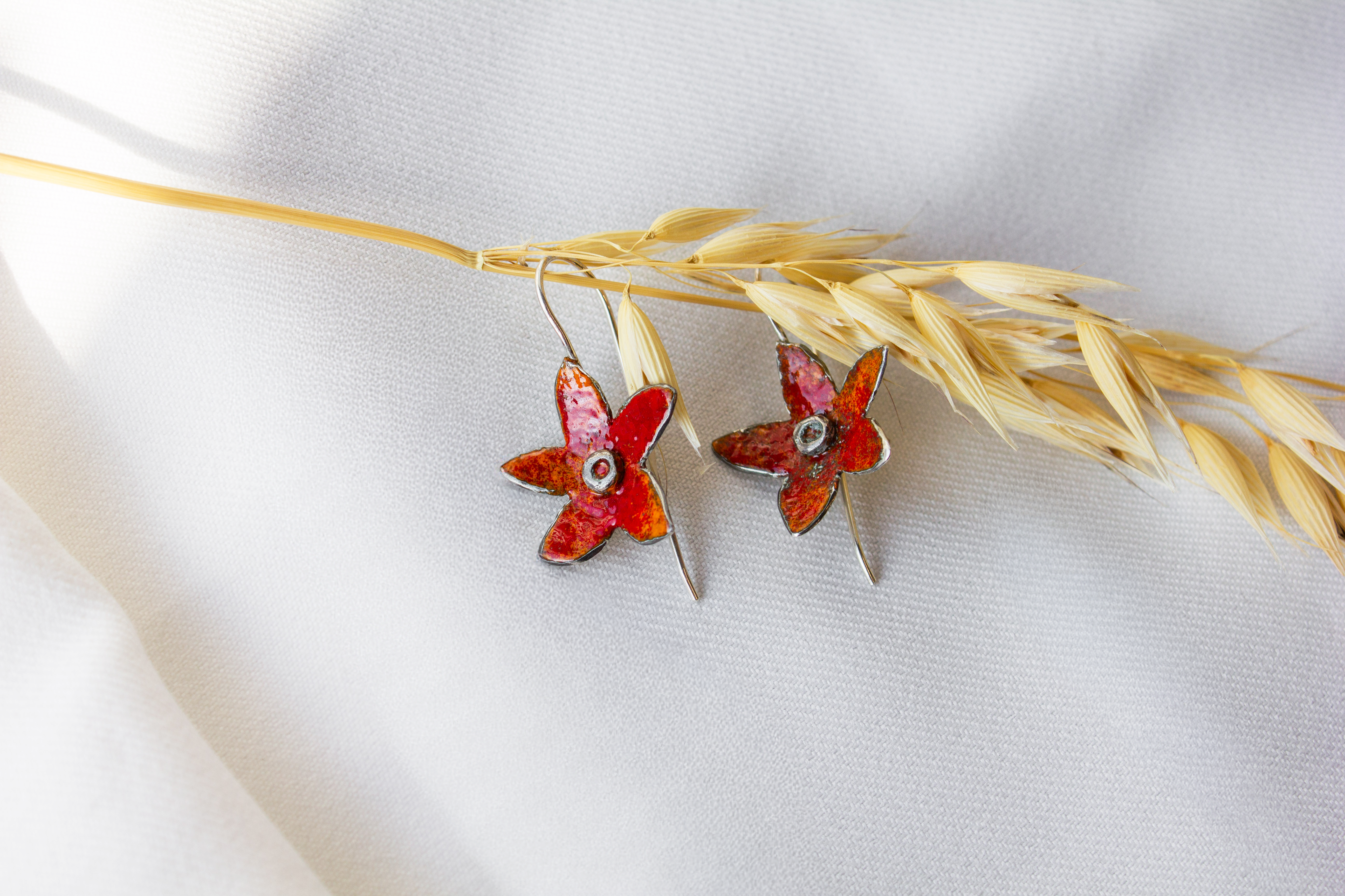 Galili Ellis, Enamel Lily Earrings-4