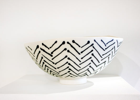 Jennifer Graham, Medium White Footed Bowl