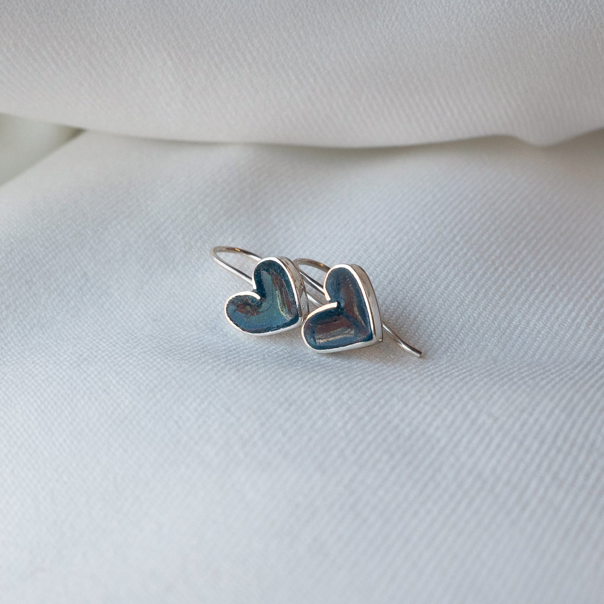 Galili Ellis, Enamel Heart Earrings-8