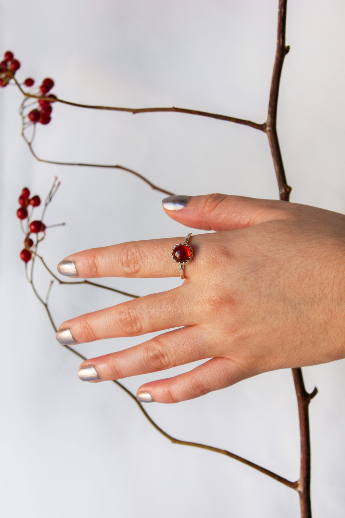 Kathryn Rebecca, Crown Jewel Garnet Ring