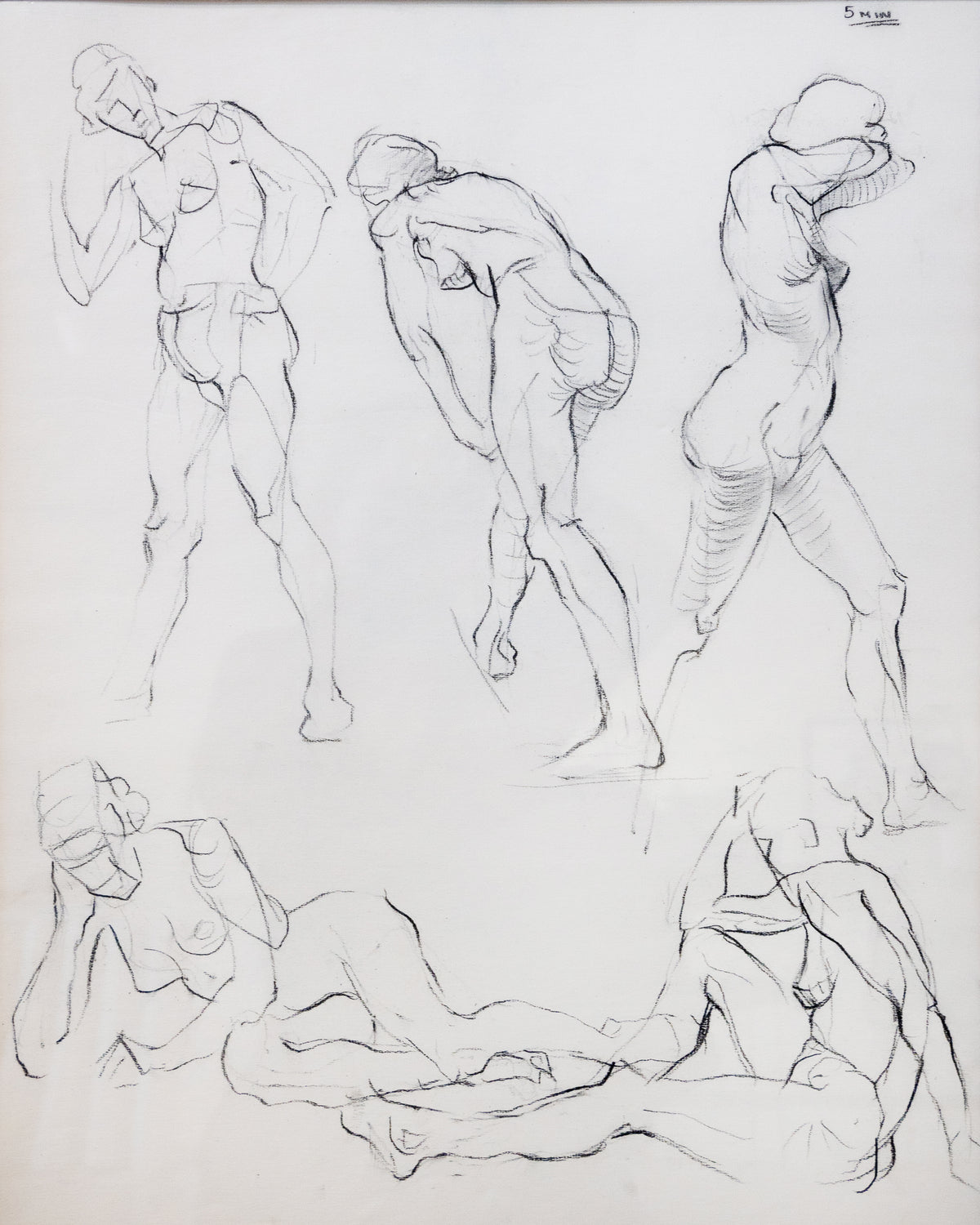 Gerald Trottier, 5 mins sketches of femail figures-1