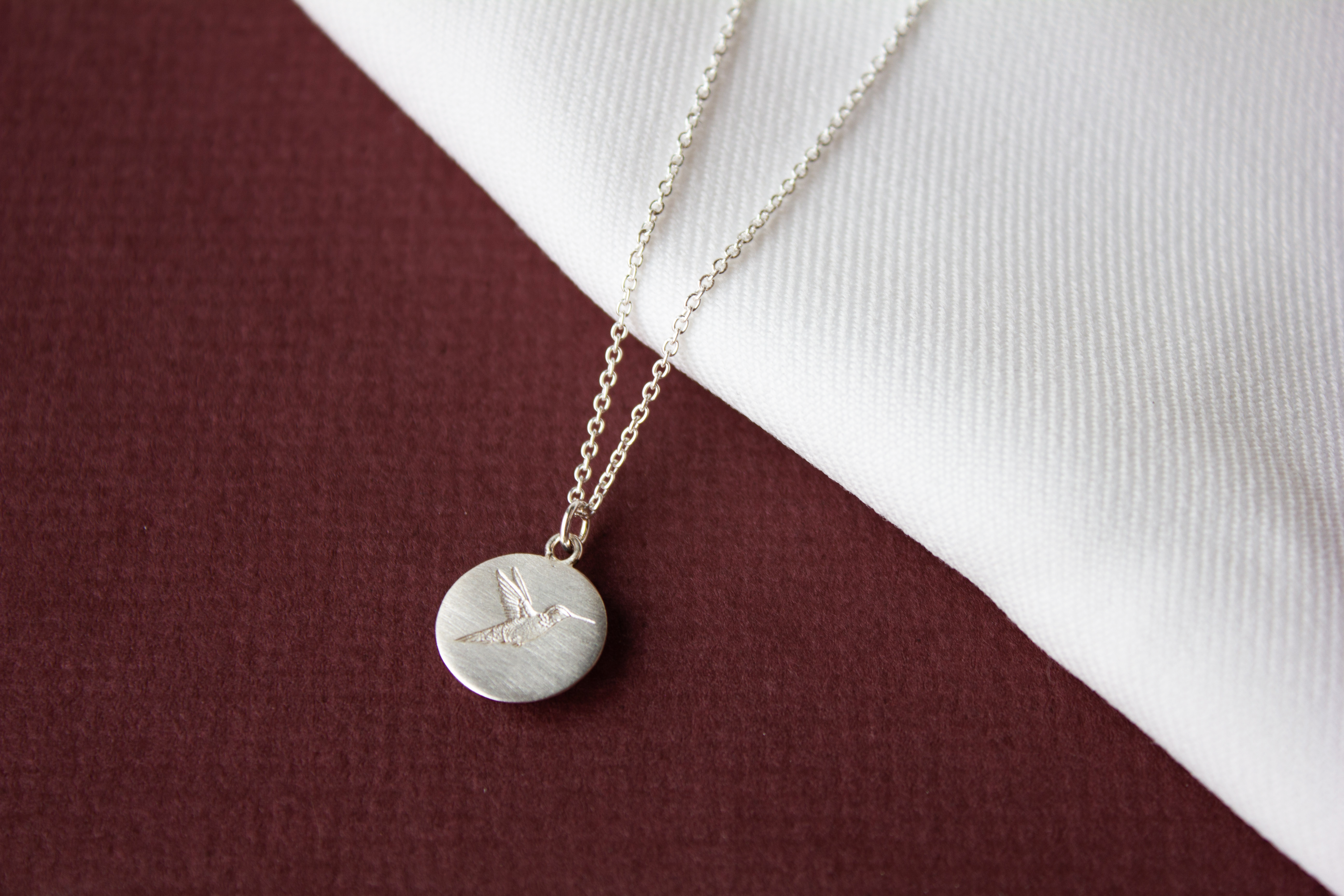 Andrea Mueller, Silver Hummingbird Necklace-1
