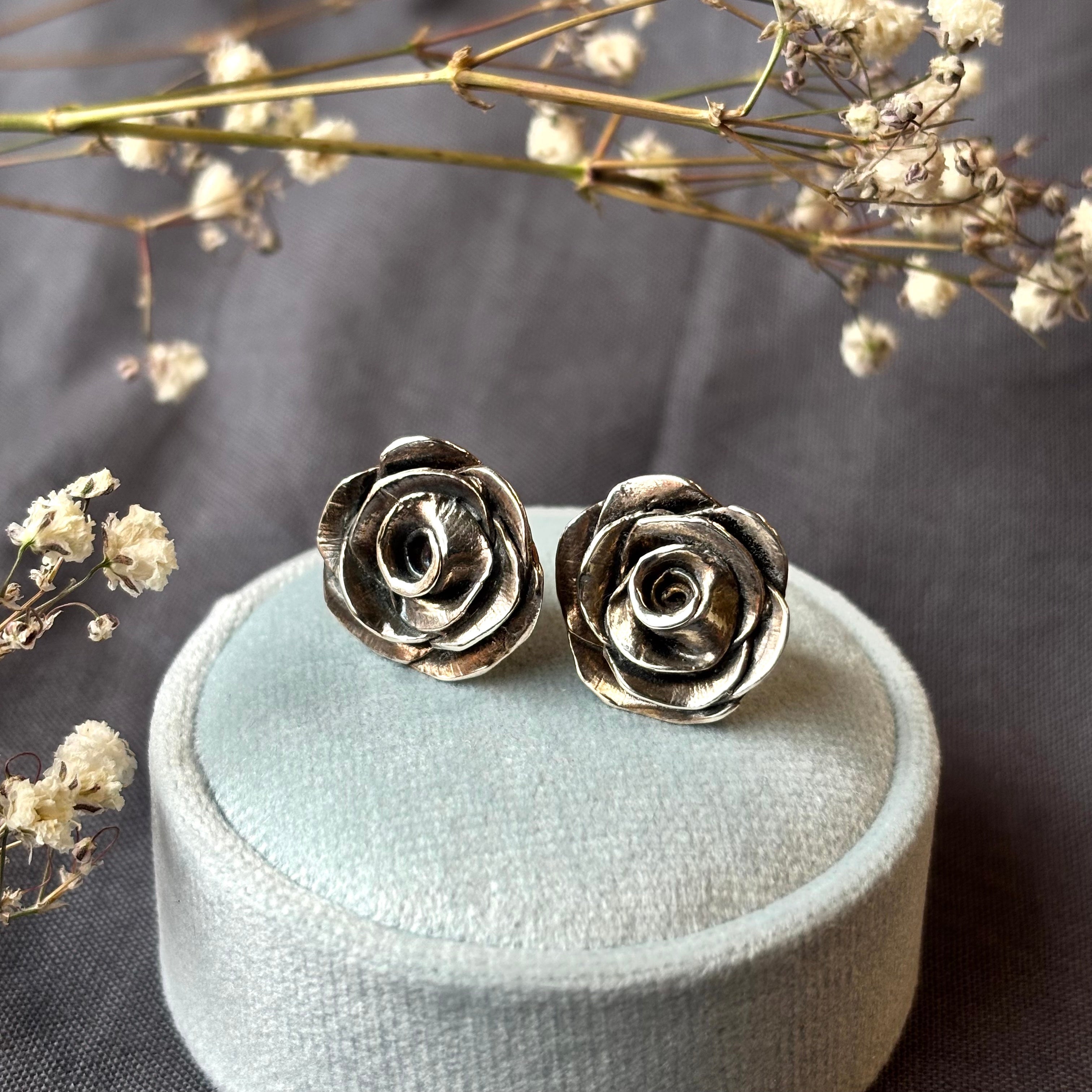 Kathryn Rebecca, Large Rose Studs