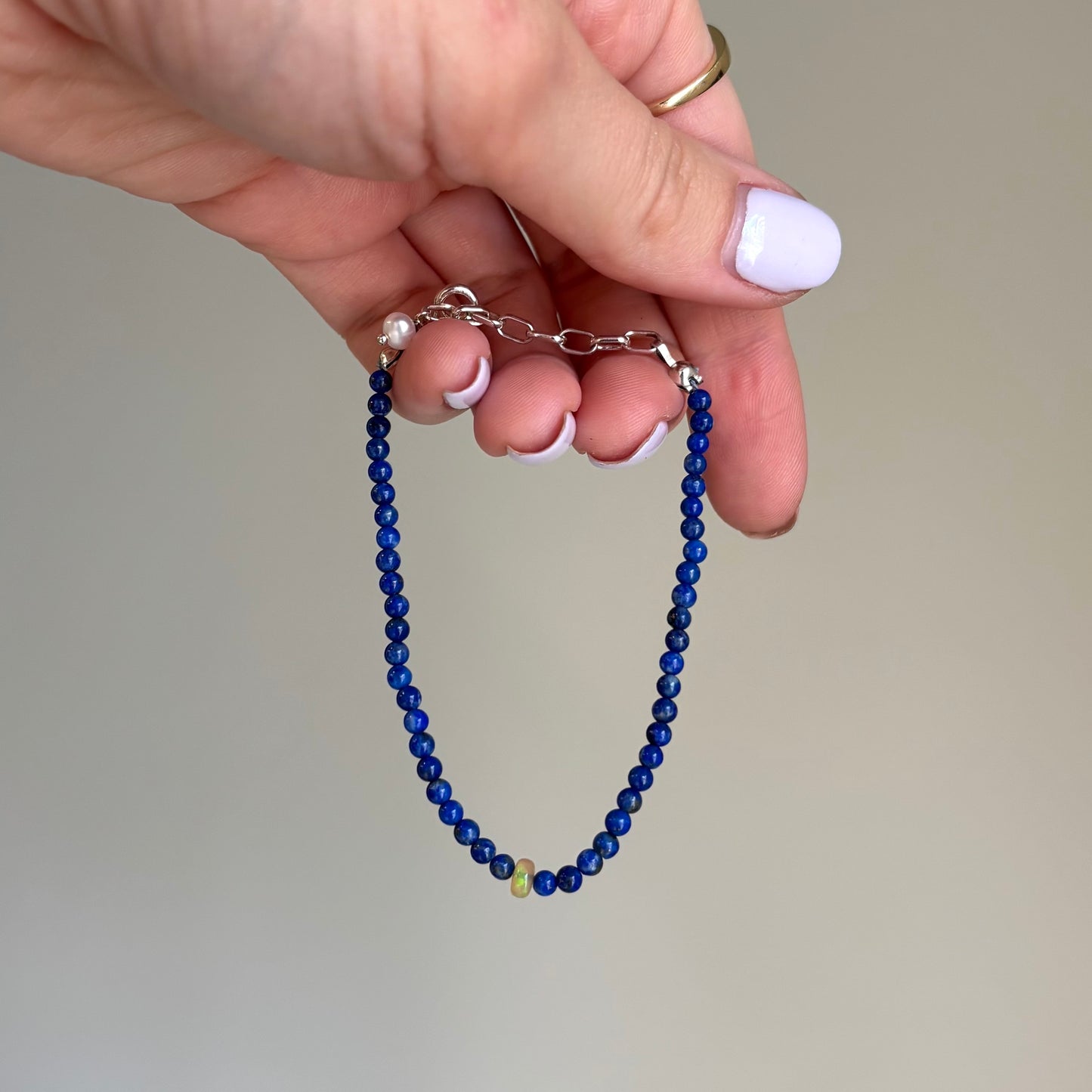 Kathryn Rebecca, Lapis and Opal Gemstone Bracelet