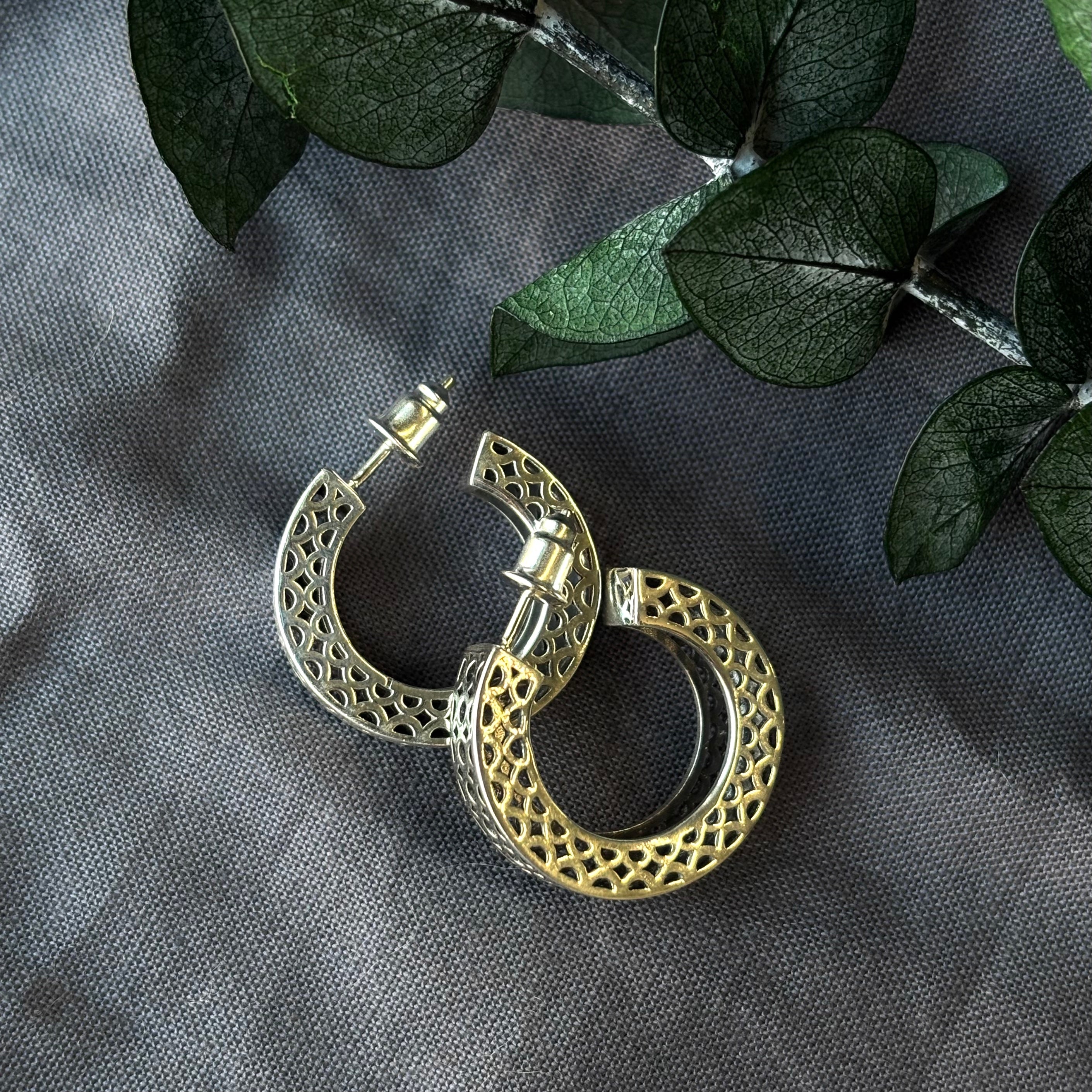Spoke, Meander Earrings
