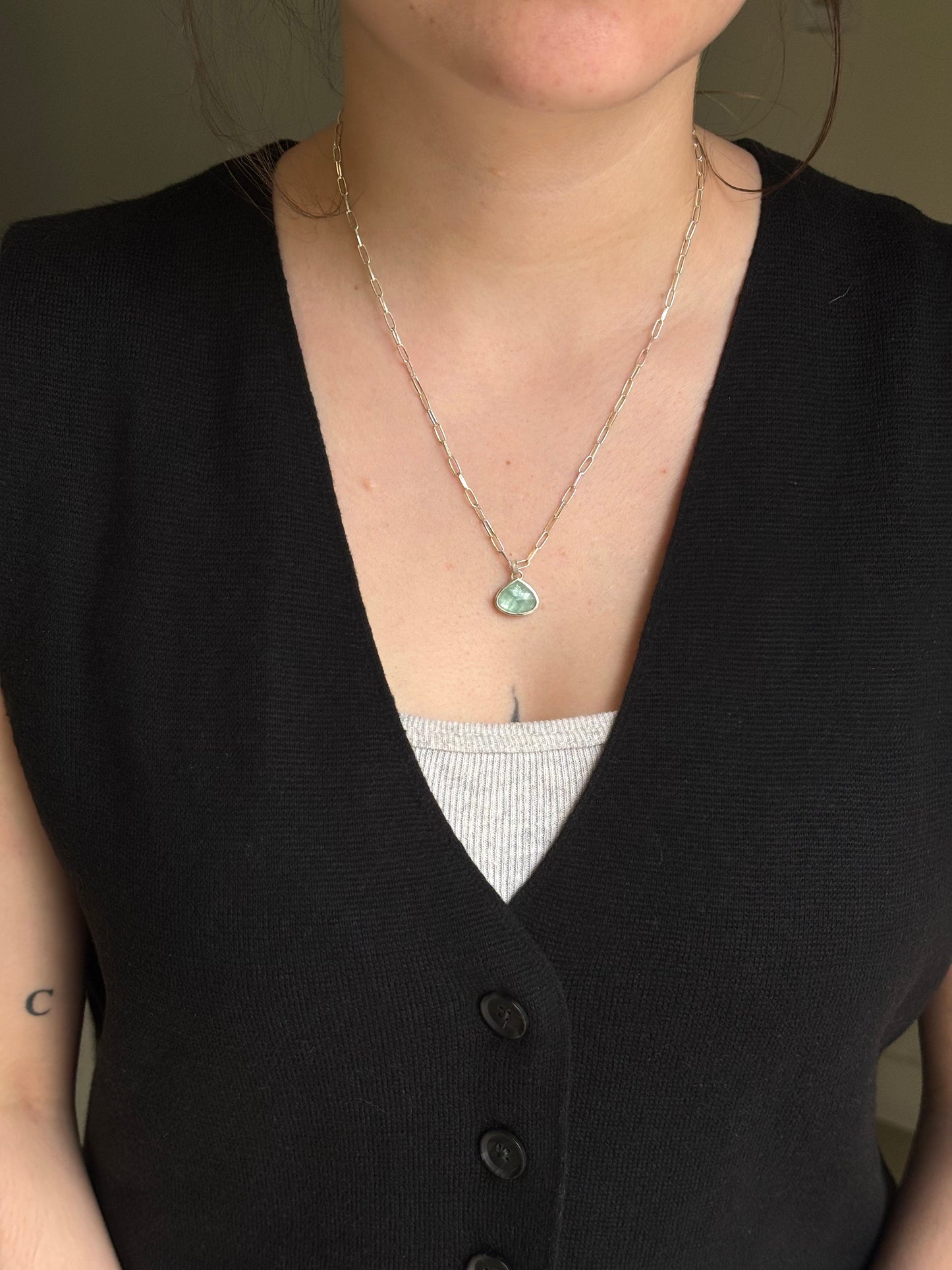 Andrea Mueller, Kyanite Teardrop Necklace