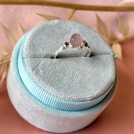 Out Designs, Pink Sapphire and Amethyst Ring