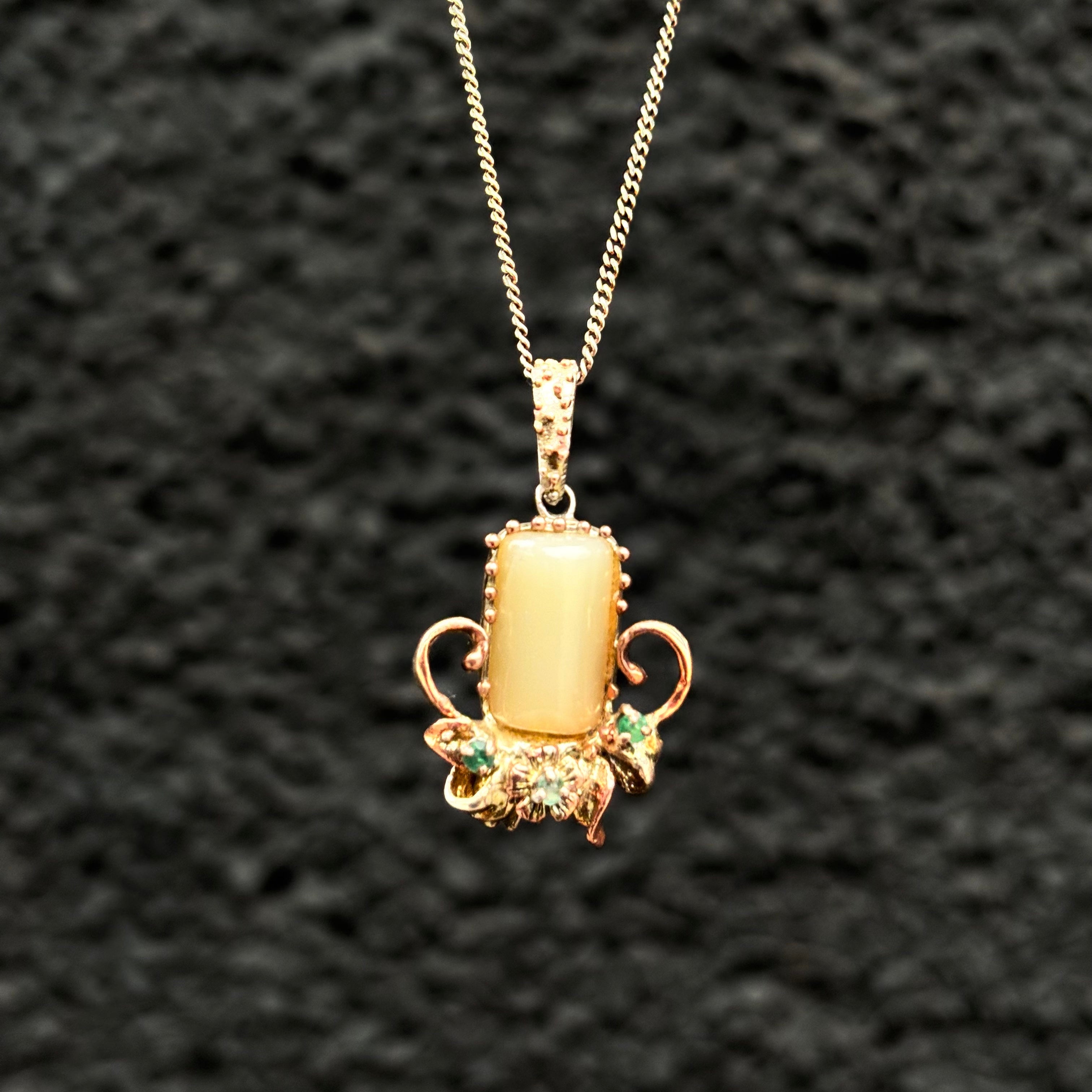 Out Designs, Antique Honey Opal Necklace