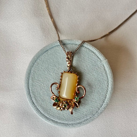 Out Designs, Antique Honey Opal Necklace