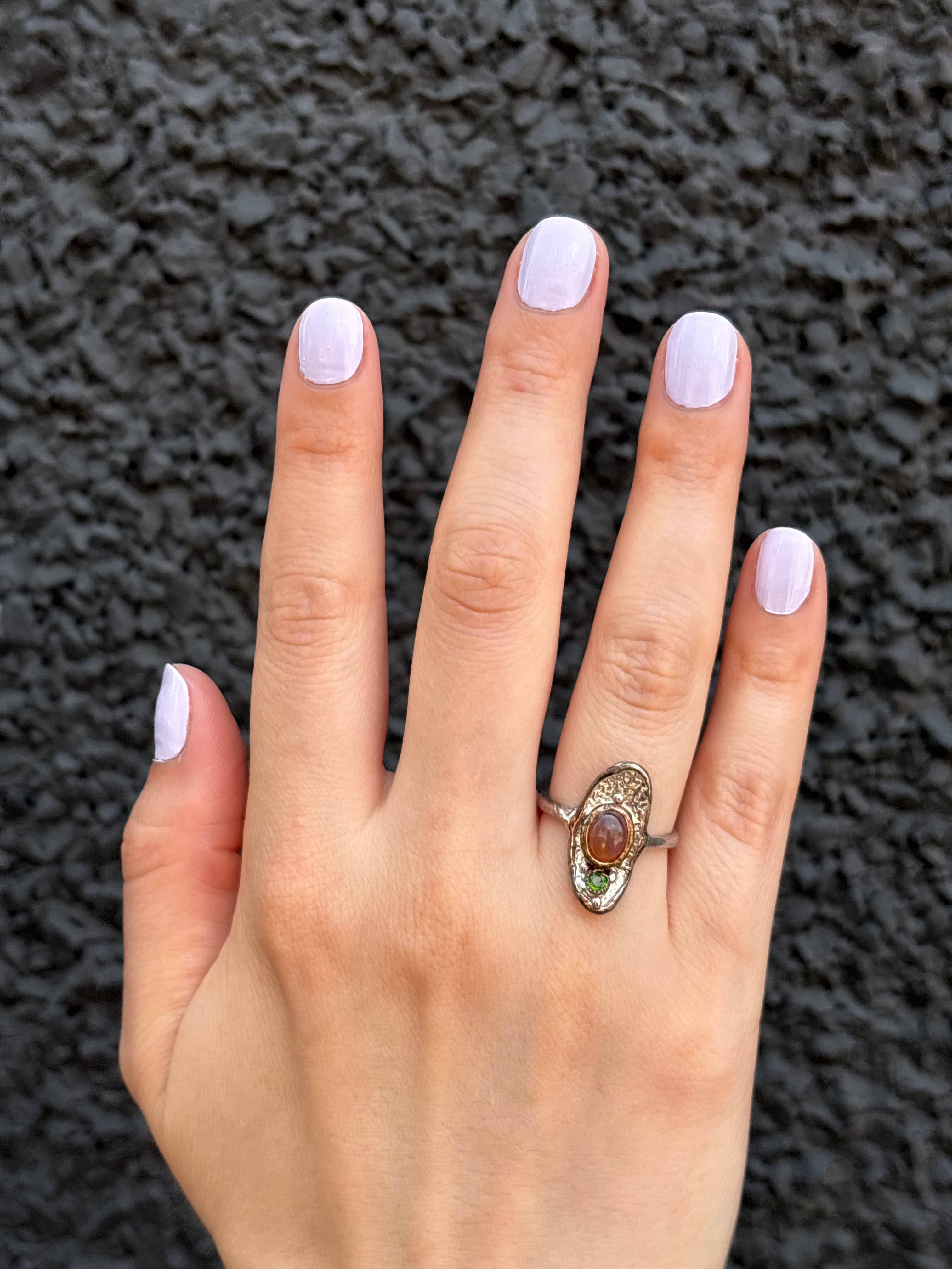 Out Designs, Golden Precious Opal Ring