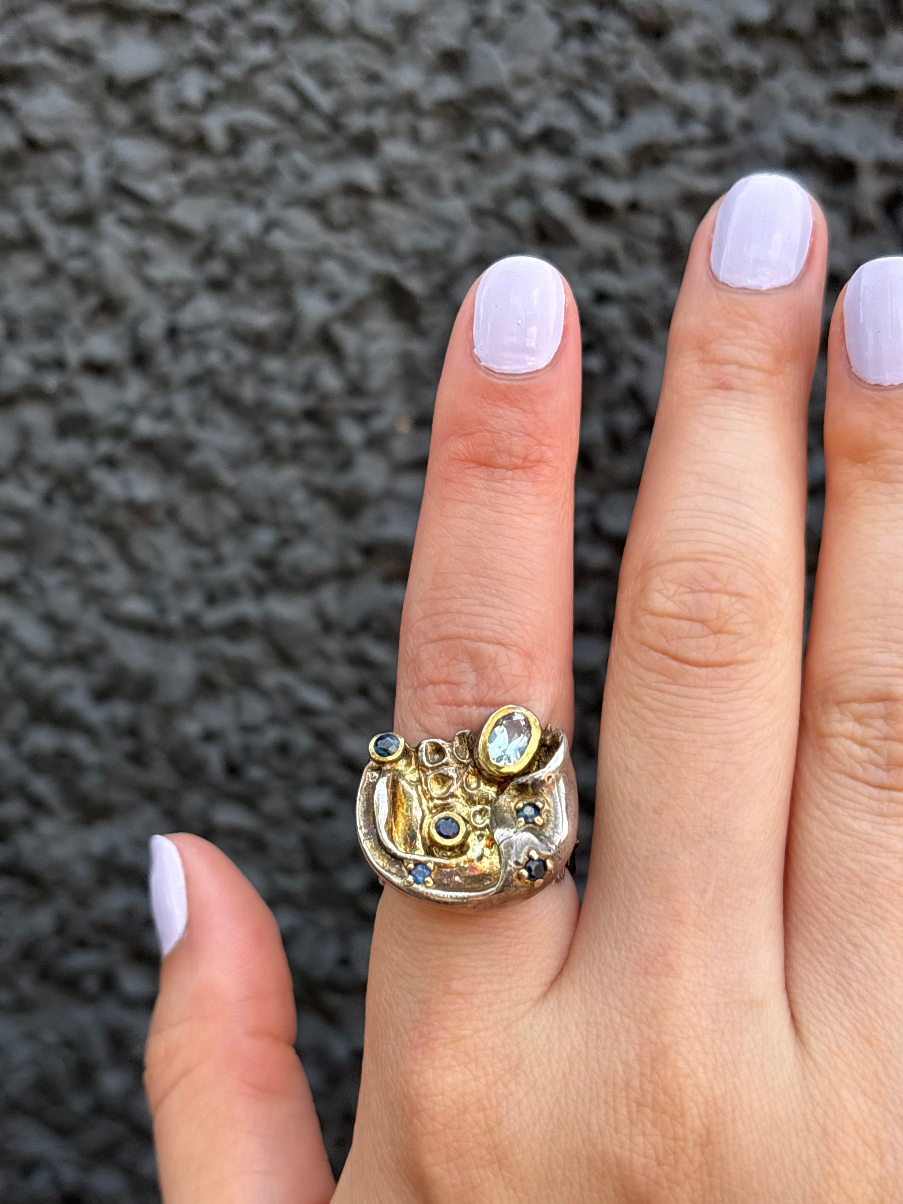 Out Designs, Driftwood and Gemstone Ring