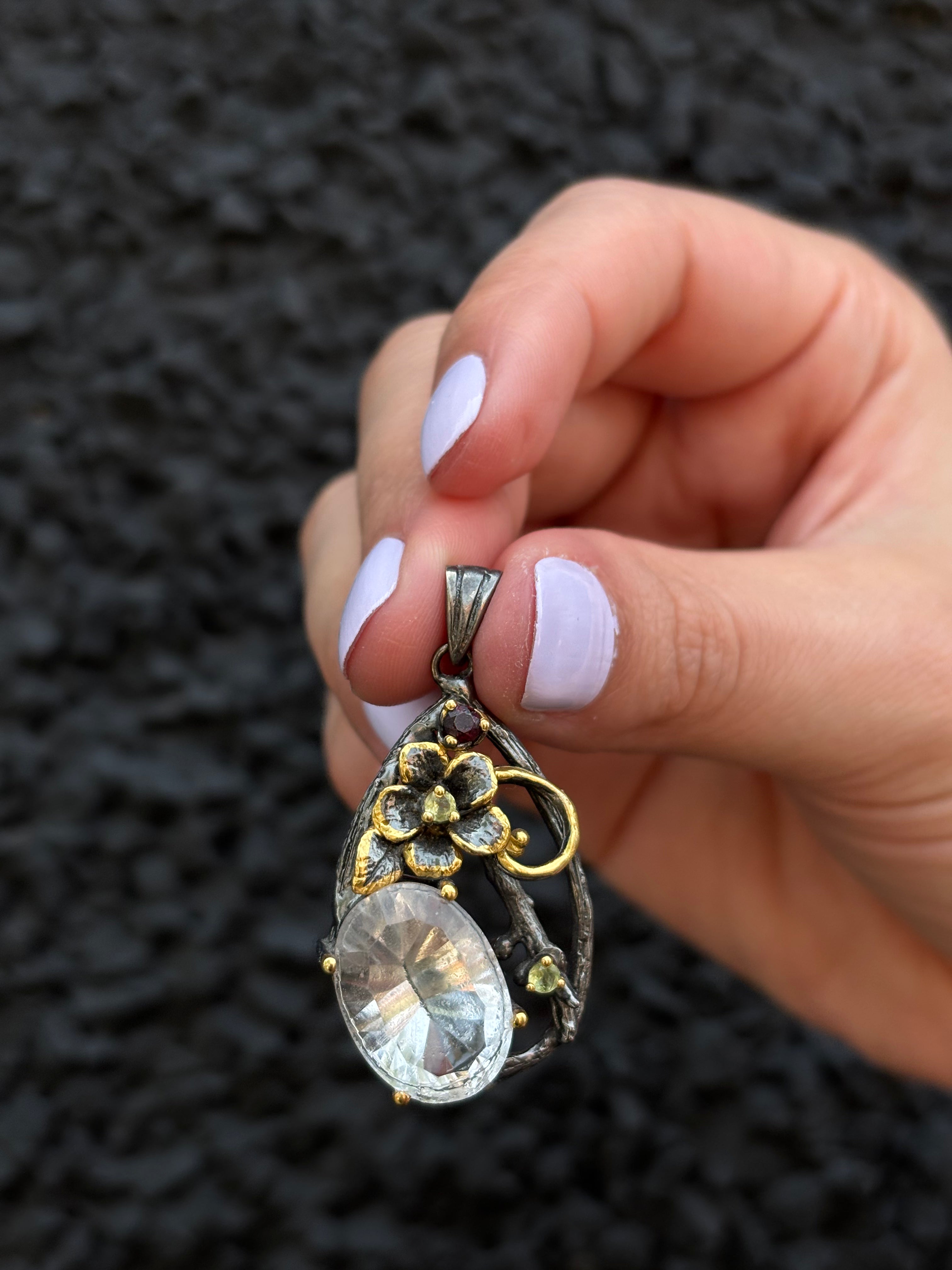 Out Designs, White Quartz Pendant