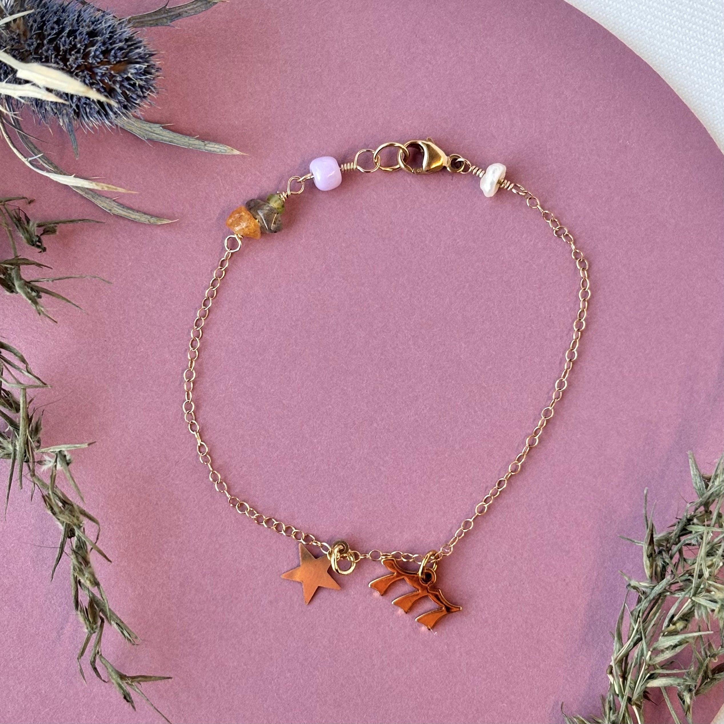 Hailey Jane, Star and 777 Charm Bracelet