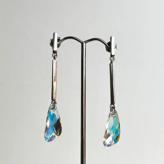 Alexandra Temple, Rectangular Swarovski Wings Earrings