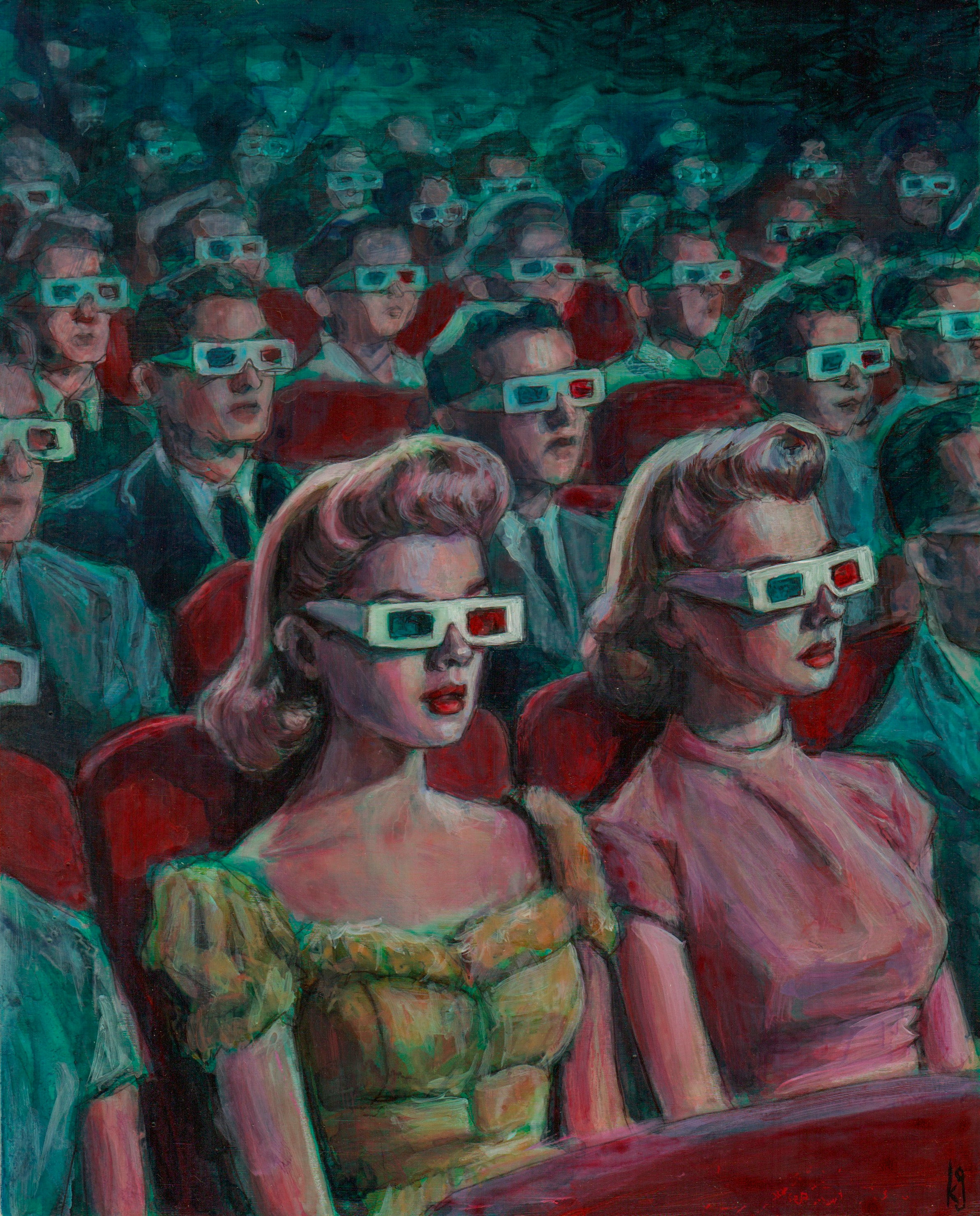 ACQUIRED | Kelly Grace, Study for "Midnight Cinema"