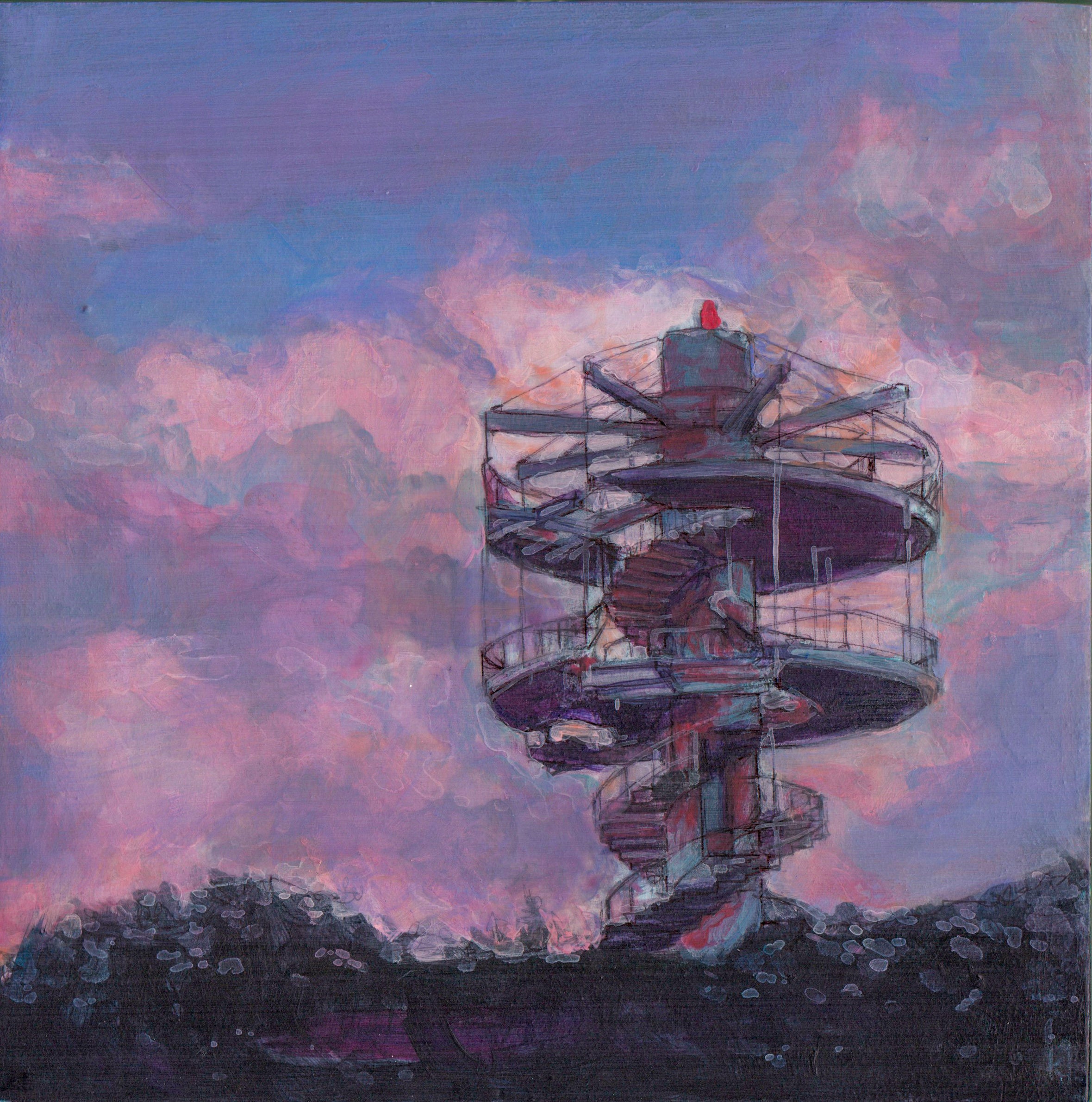 Kelly Grace, Study for "Tower"
