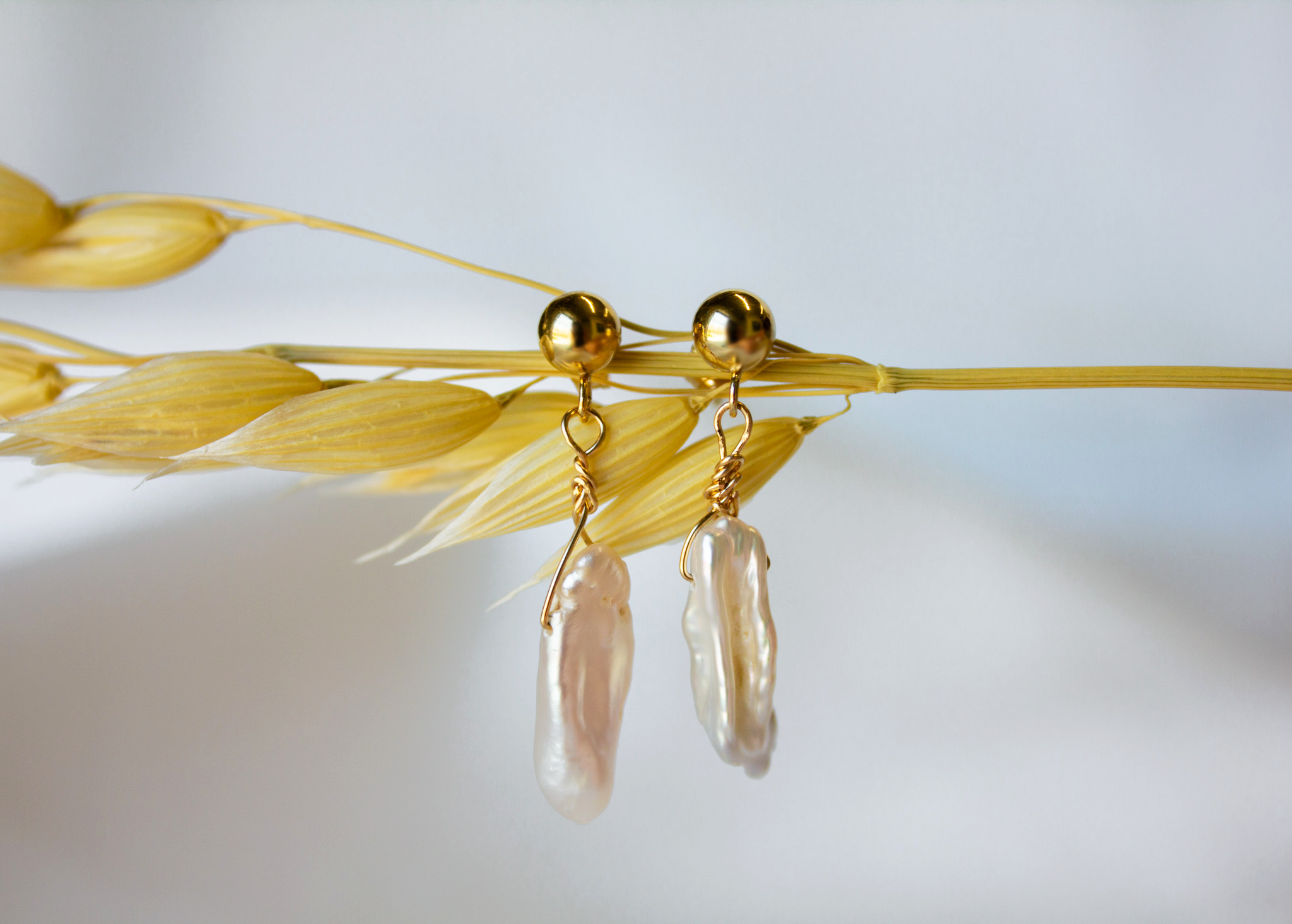 Hailey Jane, Keshi Pearl Drop Earrings-3