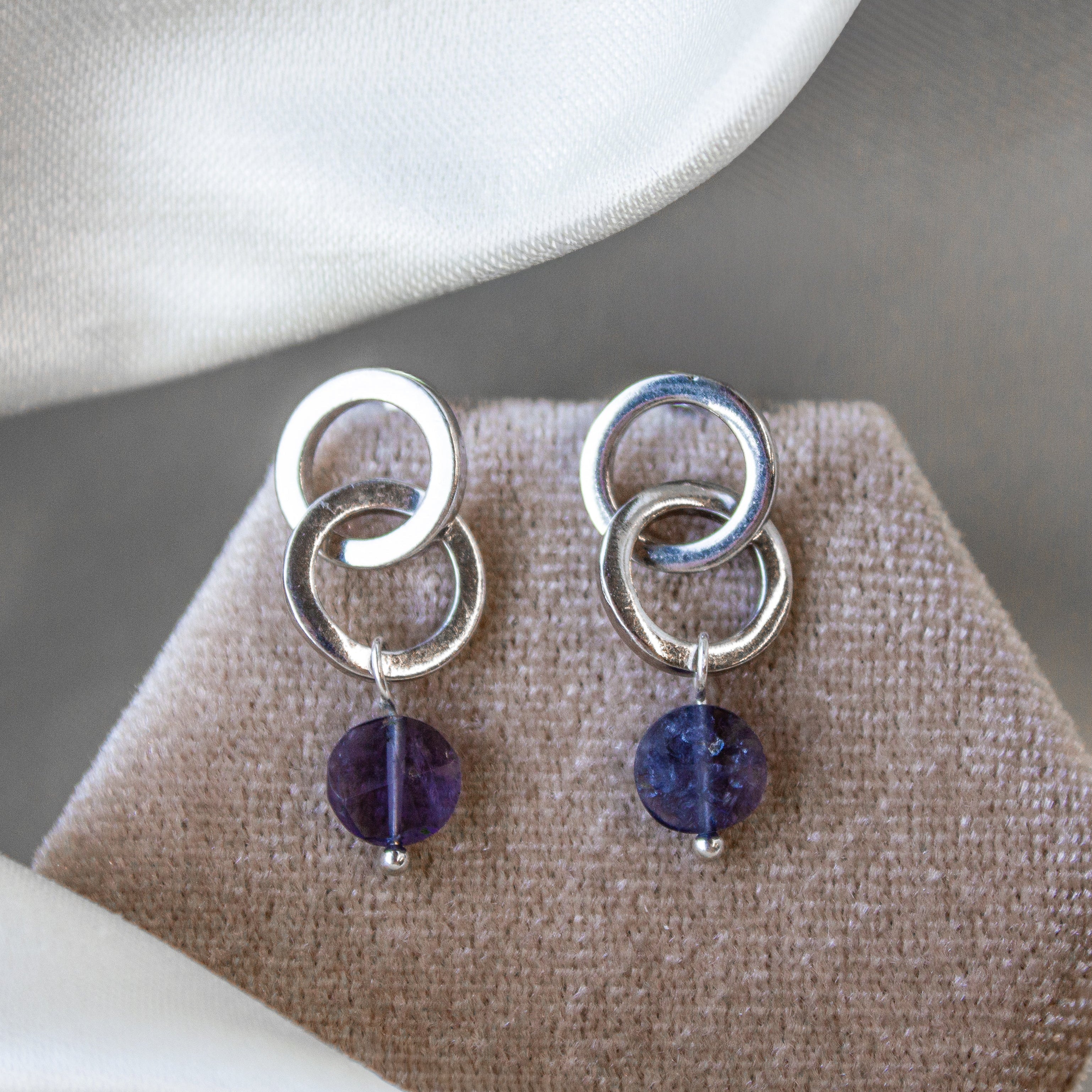 Brenda Wong, Double Circle Stud Earrings