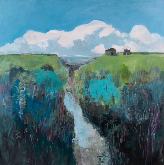 Lori Richards, Blue Creek with Clouds