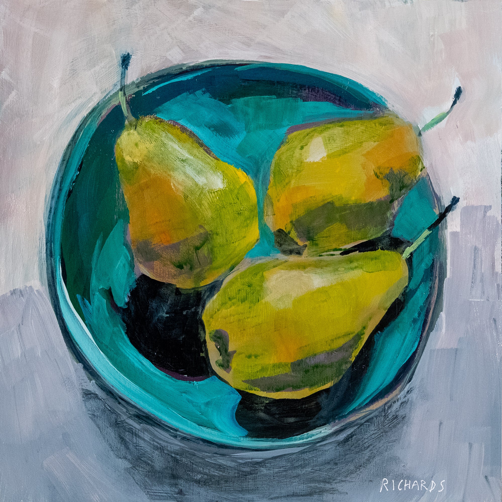 Lori Richards, Green Pears-1