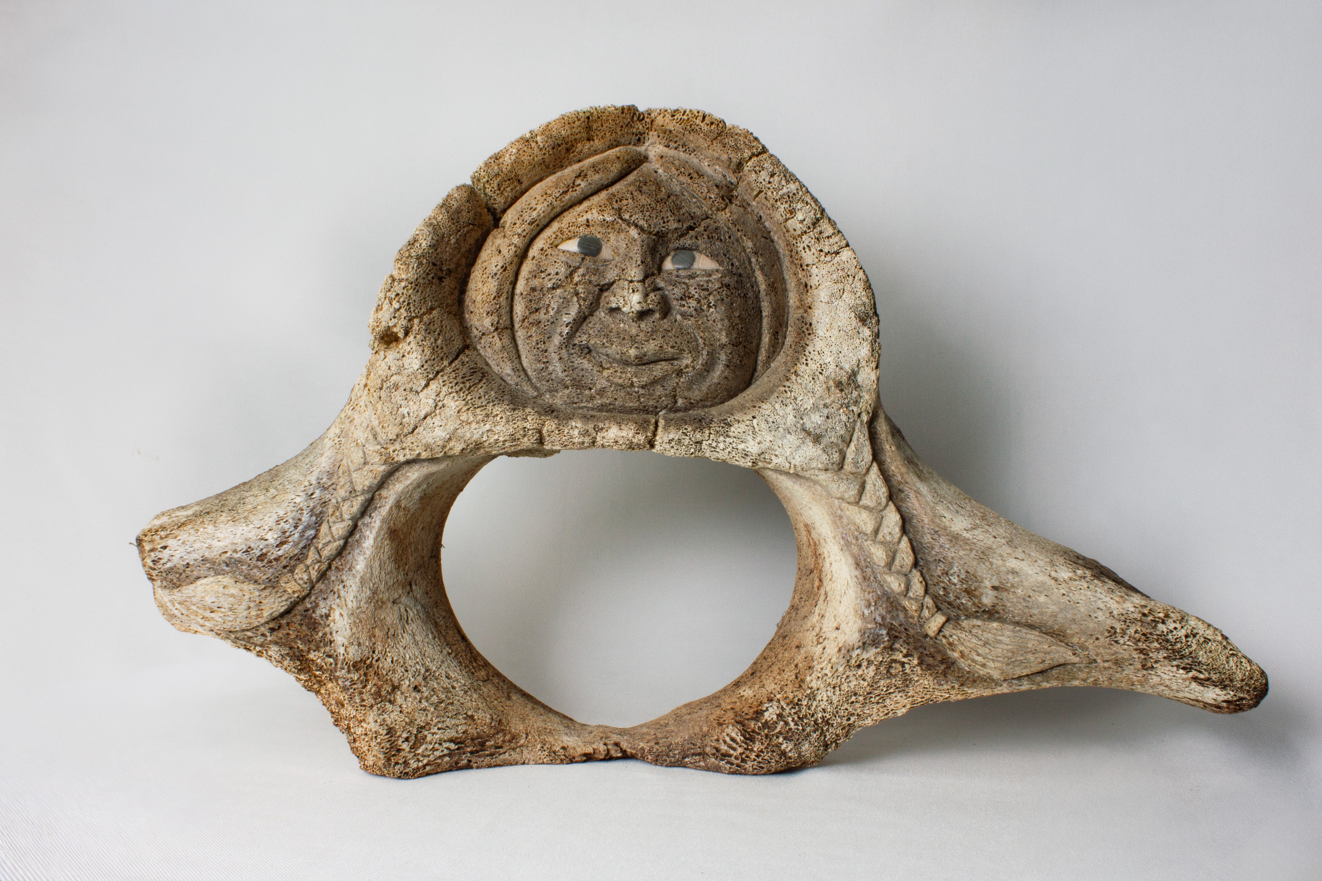 Janus Faced Vertebrae, Manasie Akpaliapik (Inuit, Arctic Bay)-5