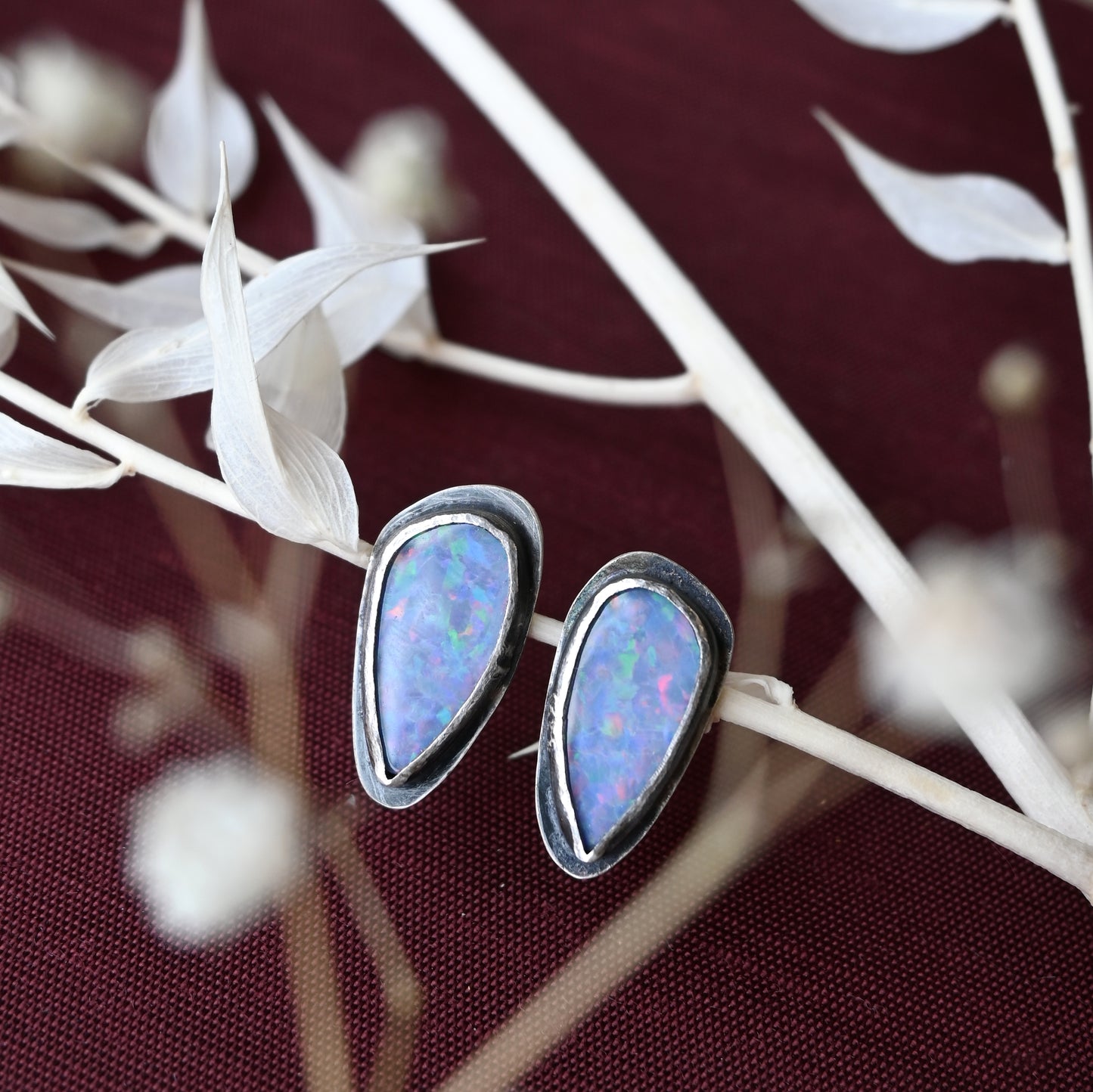 Lori Francescutti, Opal Stud Earrings II